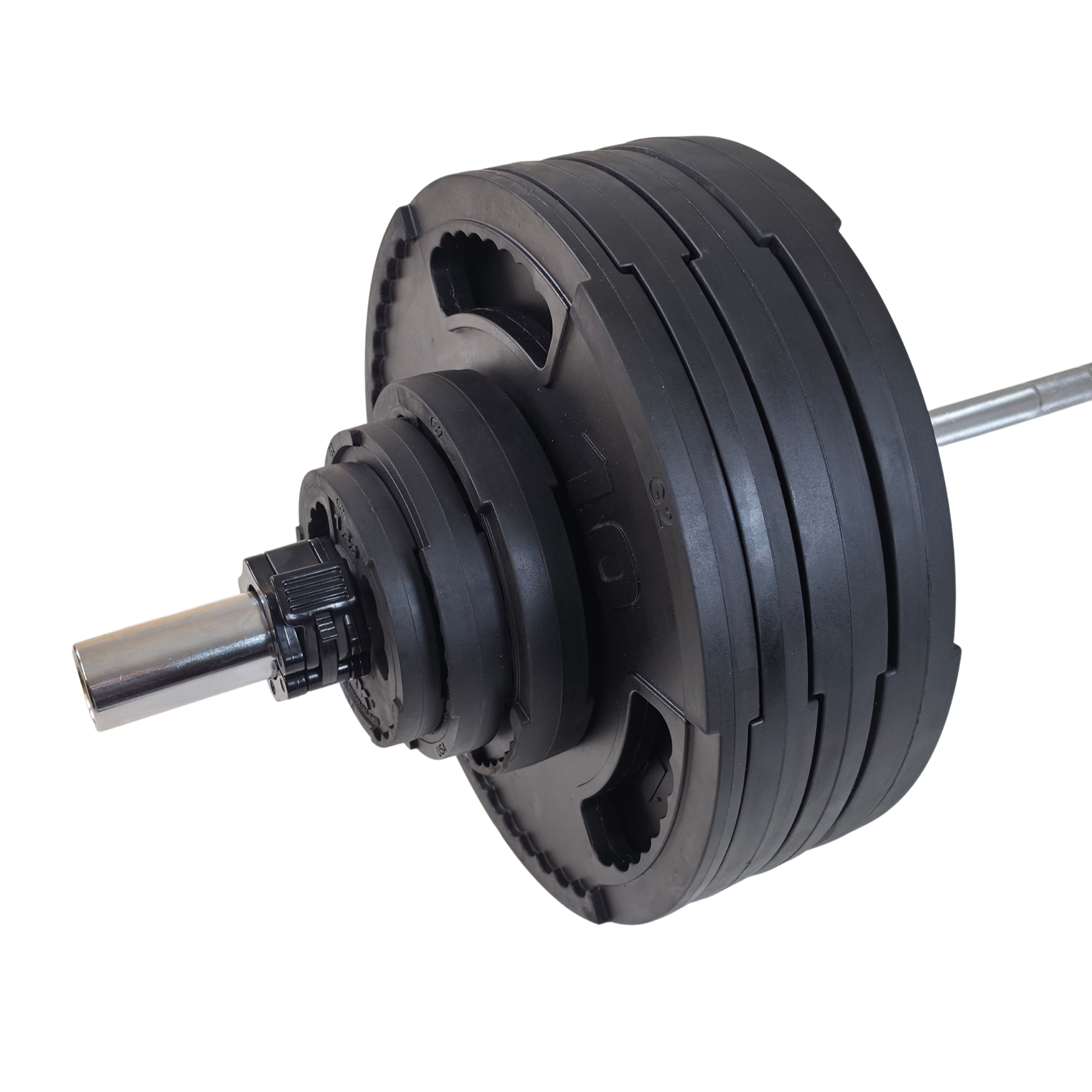 York Barbell G2 Rubber Olympic Weight Plates - Singles - Matte Black