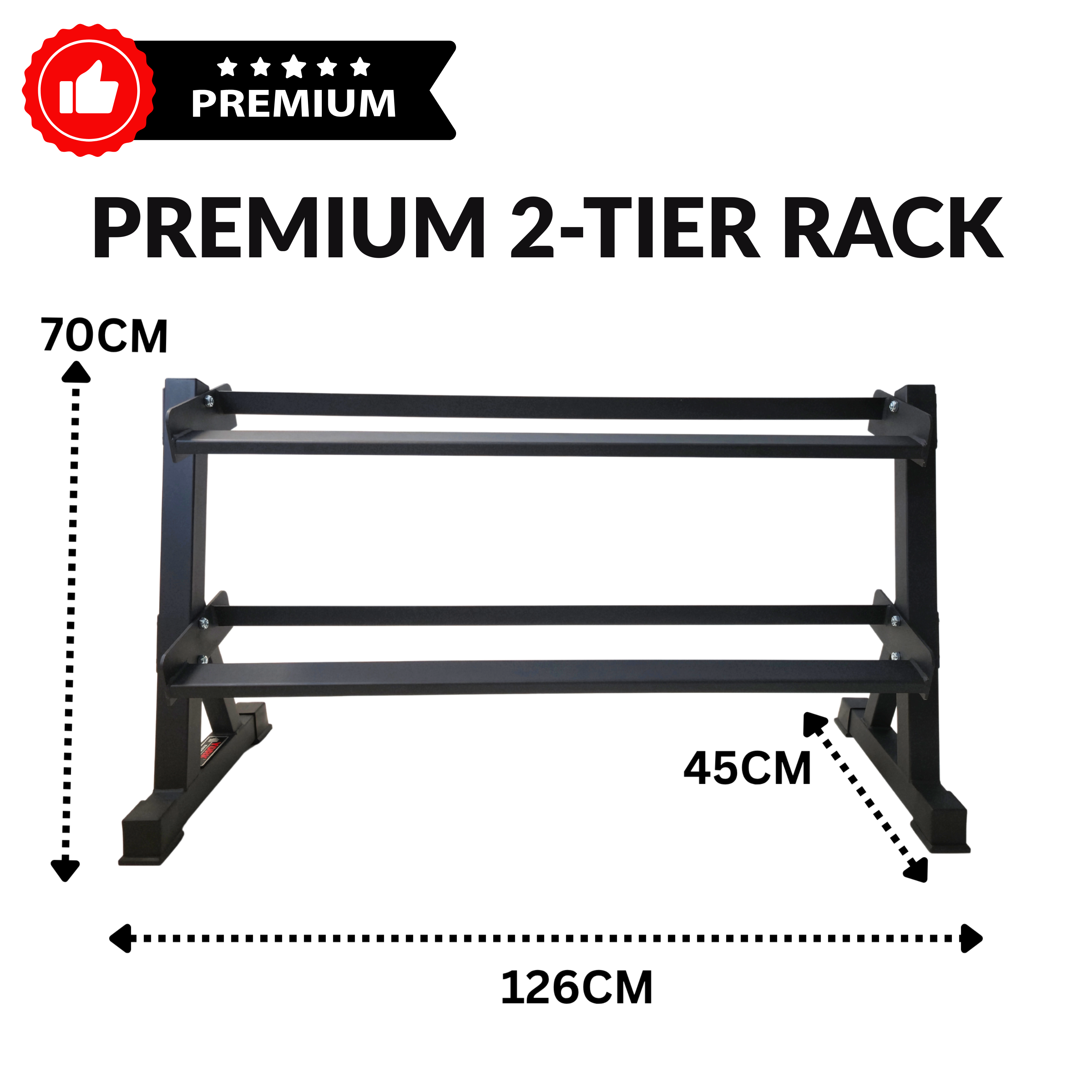 York Barbell 350KG Premium Hex Dumbbell & Angled Rack Bundle Set