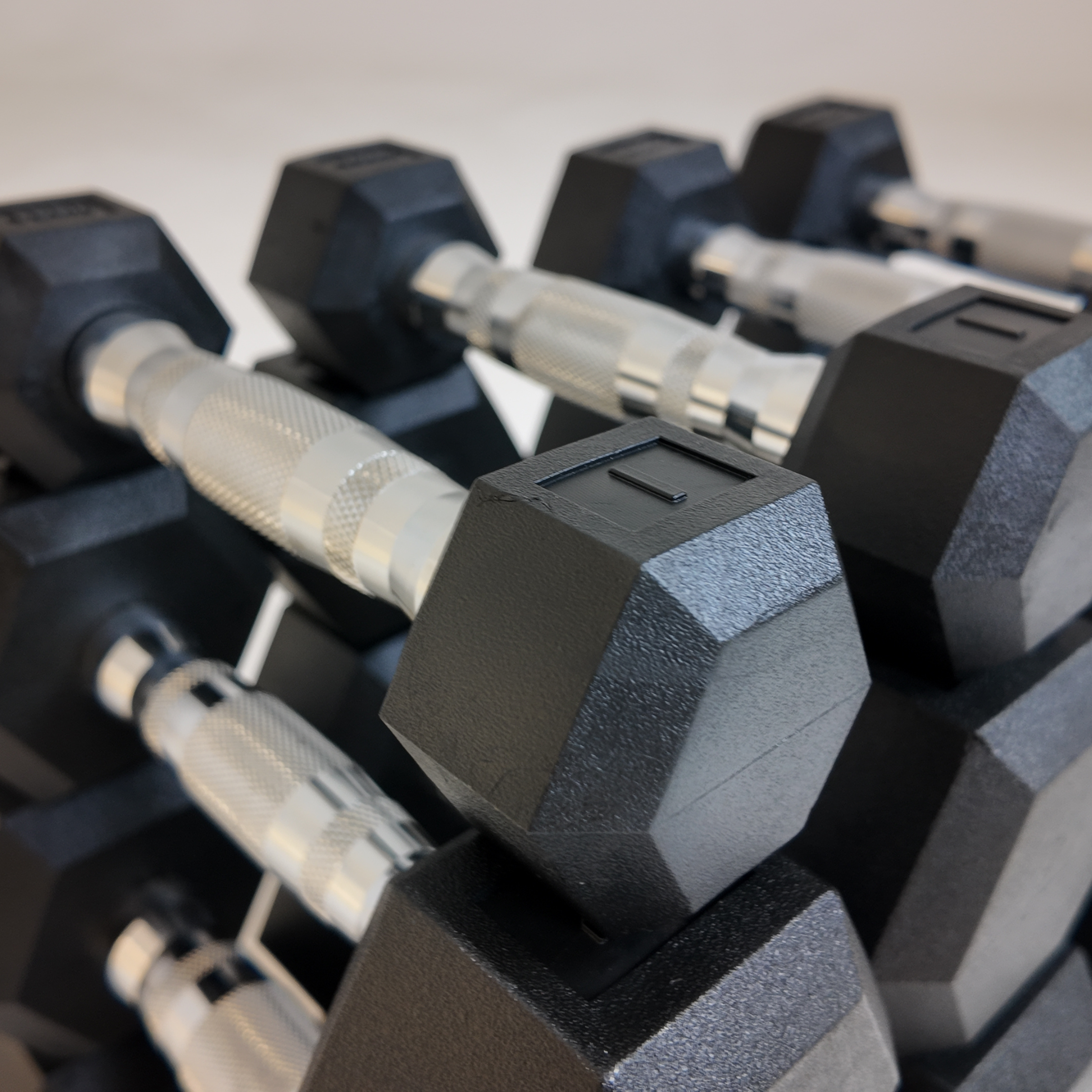 York Barbell 1kg-10kg Pro Hex Dumbbells Set - (20 Dumbbells)
