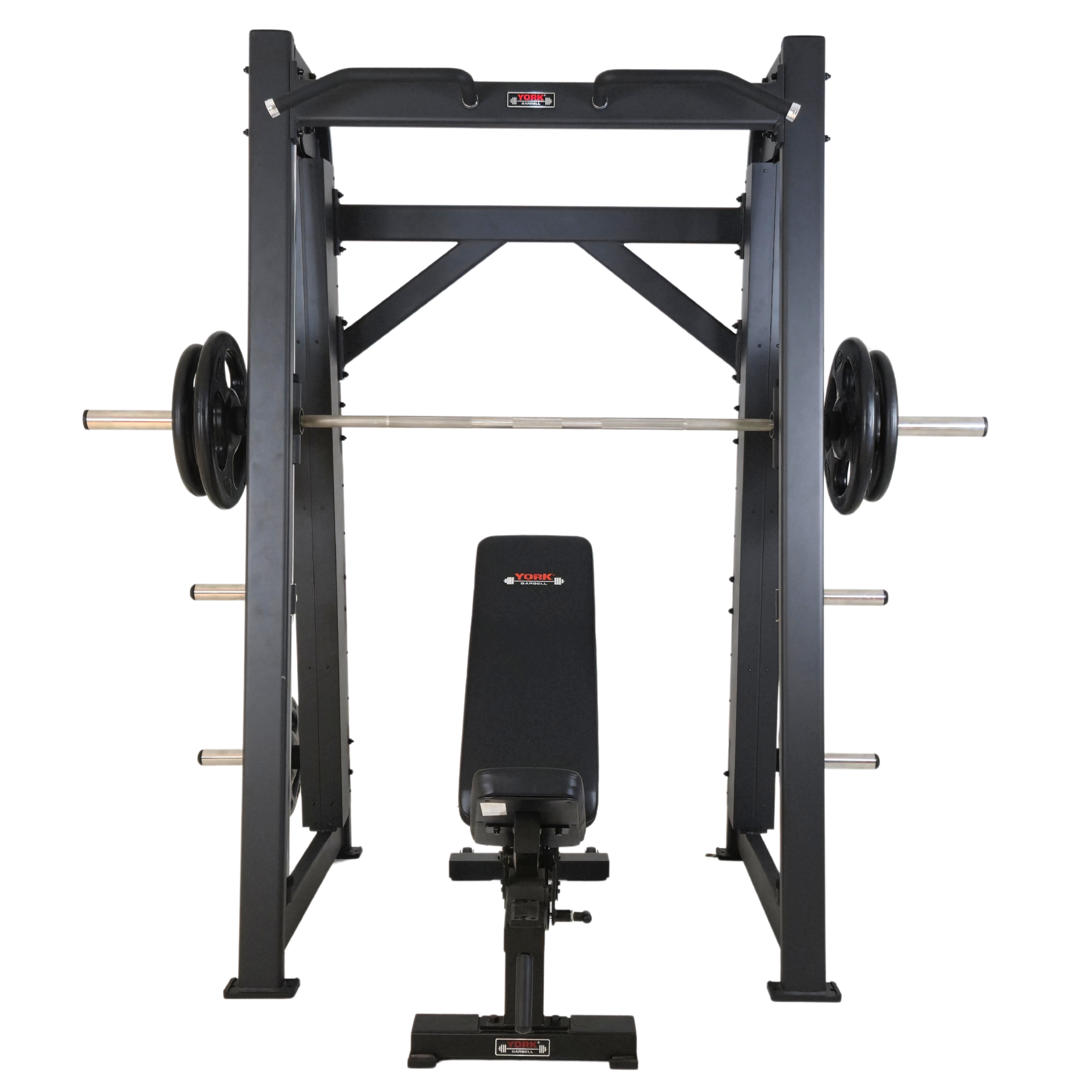 York Barbell C32SM Counter Balance Smith Machine with Weight Plate Storage