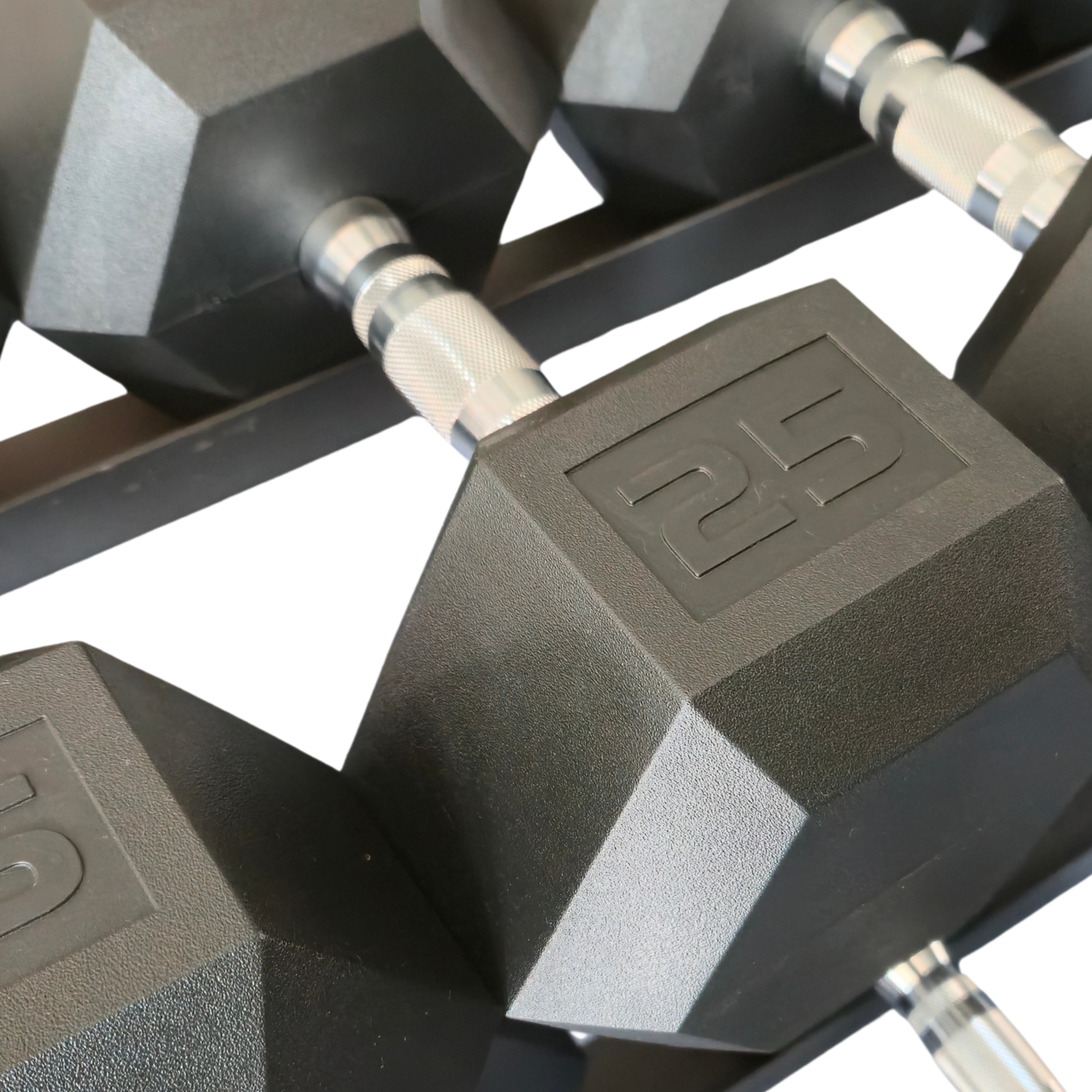 York Barbell 350KG Premium Hex Dumbbell & Angled Rack Bundle Set