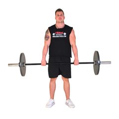 York Barbell 6ft Black Oxide Olympic Barbell (28mm)  - 300kg max (15kg Bar)