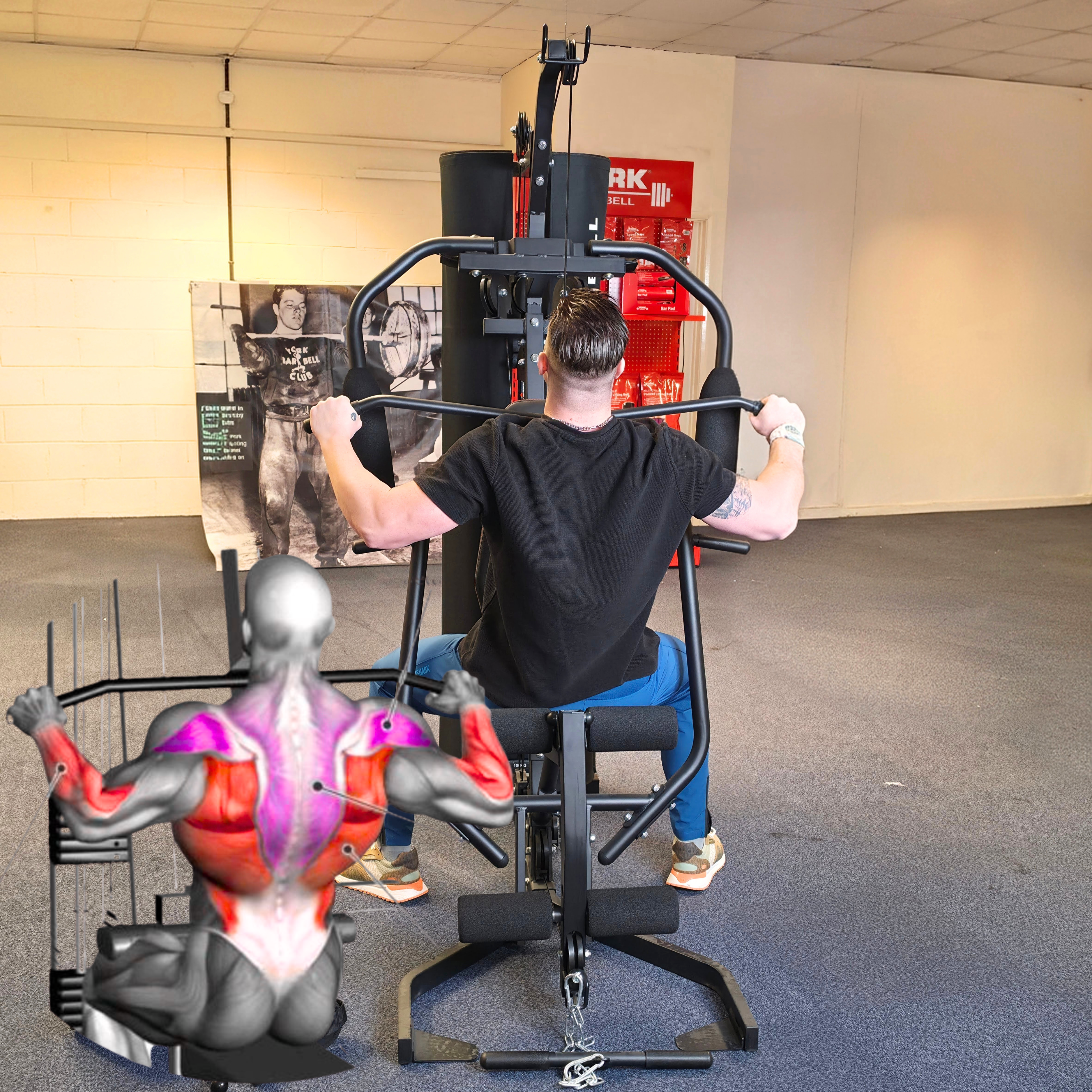 York Barbell Heavy-Duty HG7 Multigym 100KG Stack
