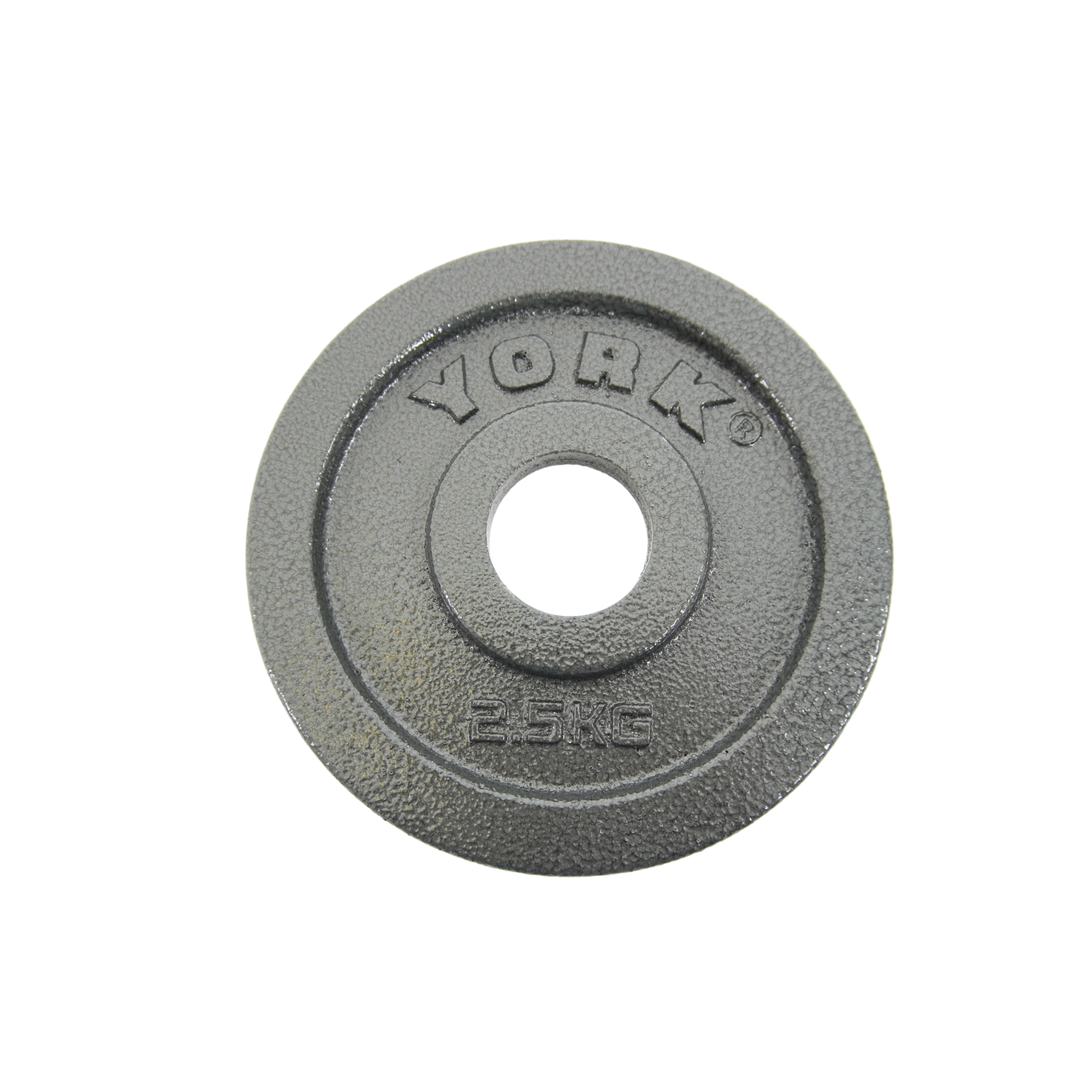 York Barbell Olympic 2" Hammertone Cast Iron Weight Plates