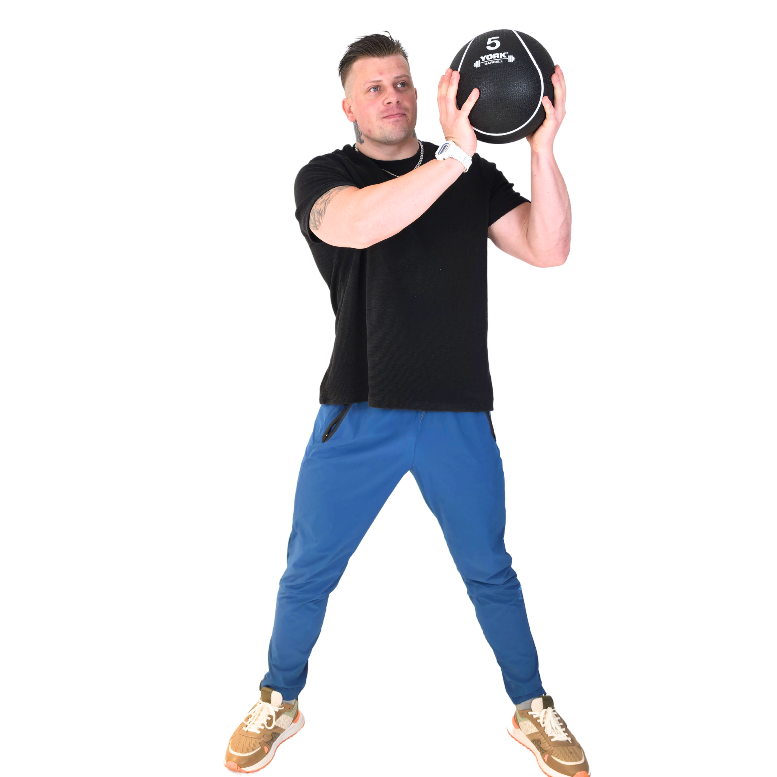 York Barbell Medicine Balls 1-5kg & Rack Bundle