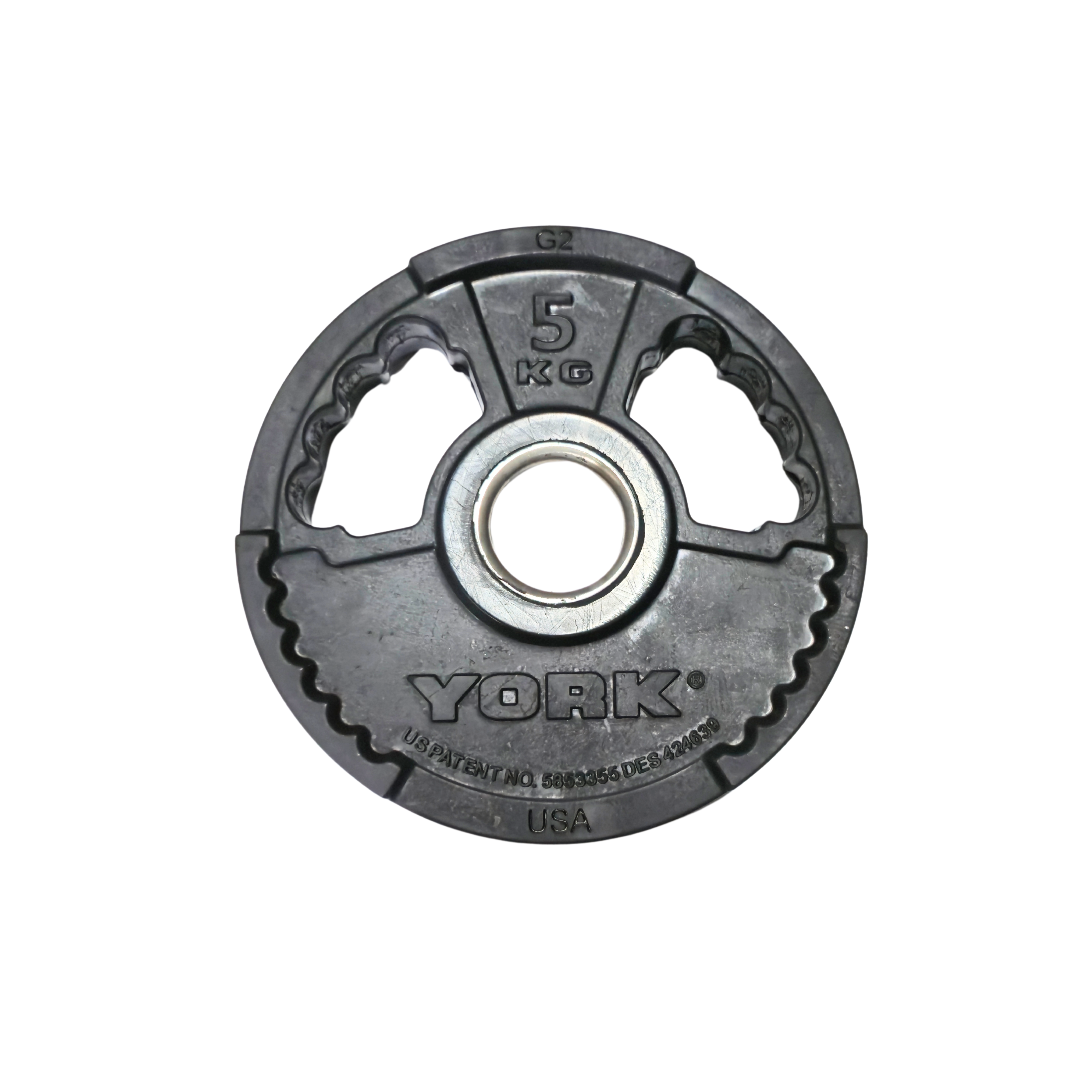 York Barbell G2 Rubber Olympic Weight Plates - Singles