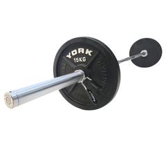 York Barbell 7ft Olympic Power Barbell (29mm) - 750kg max - 20kg