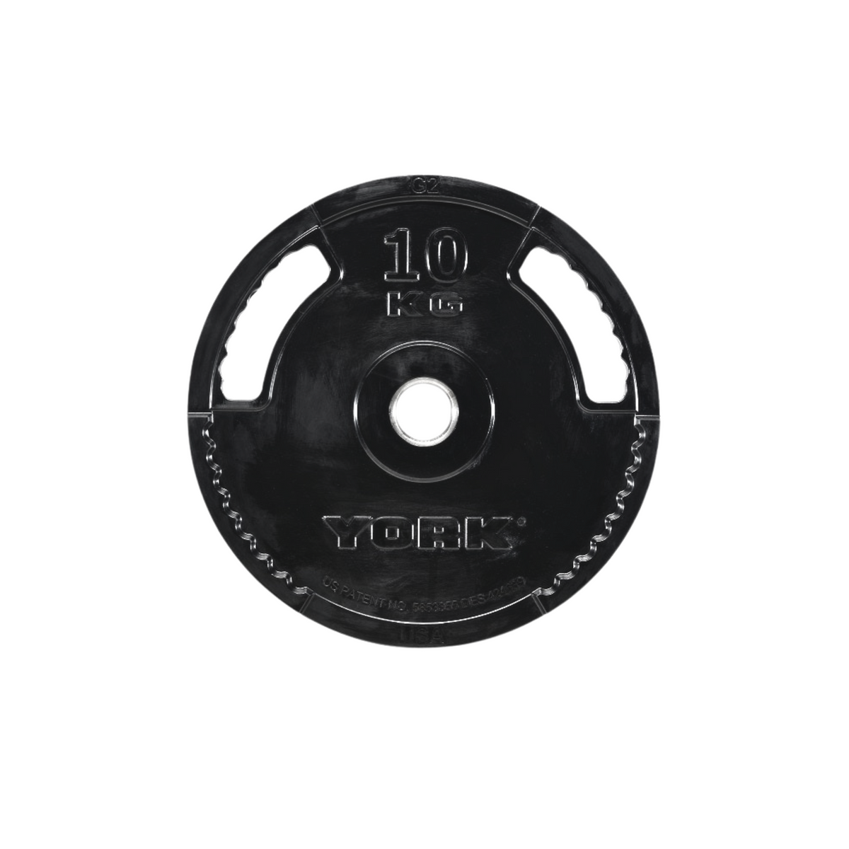 York Barbell G2 Rubber Thin Line Olympic Weight Plates