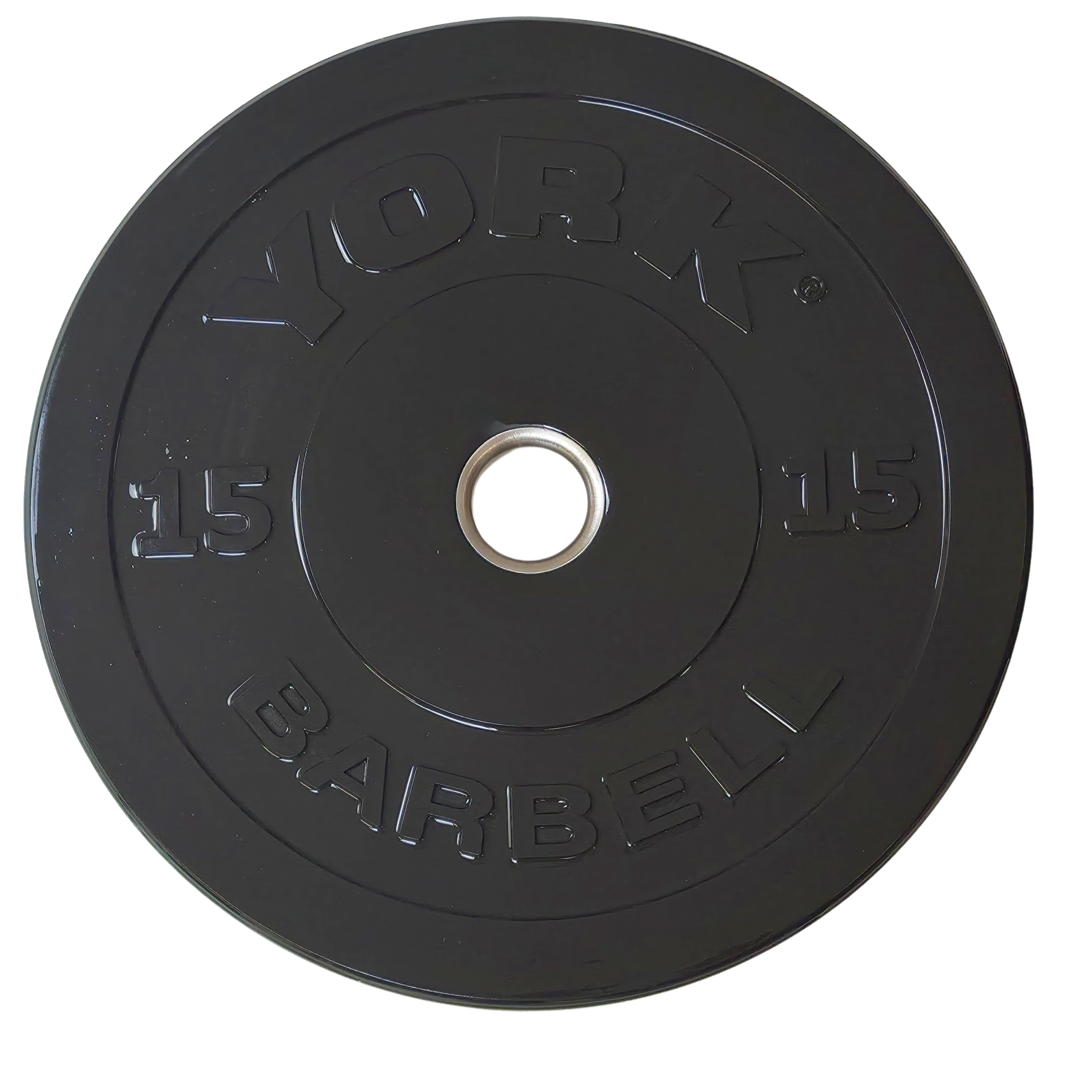 York Barbell Olympic Solid Rubber Bumper Plates - Singles