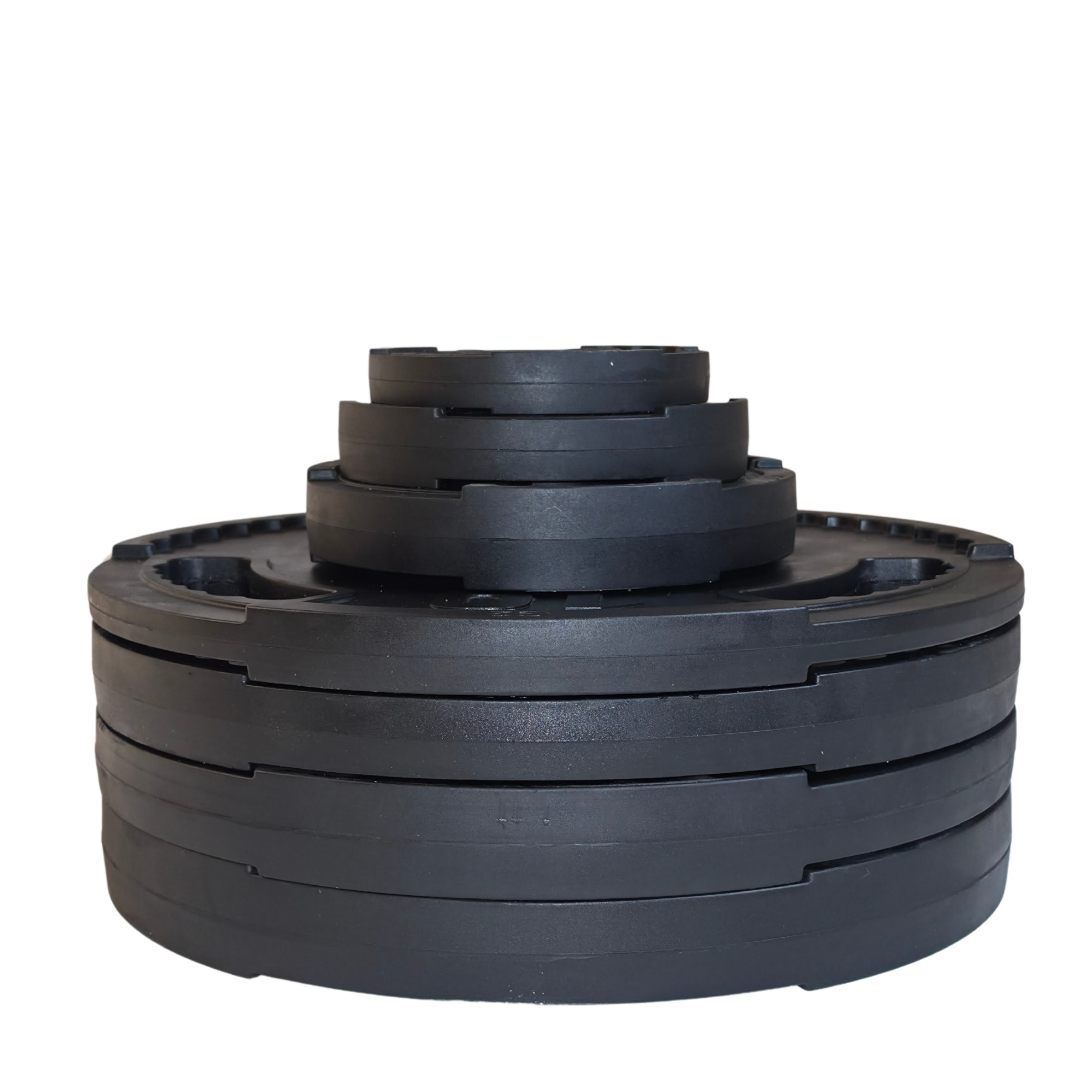 York Barbell G2 Rubber Olympic Weight Plates - Singles - Matte Black