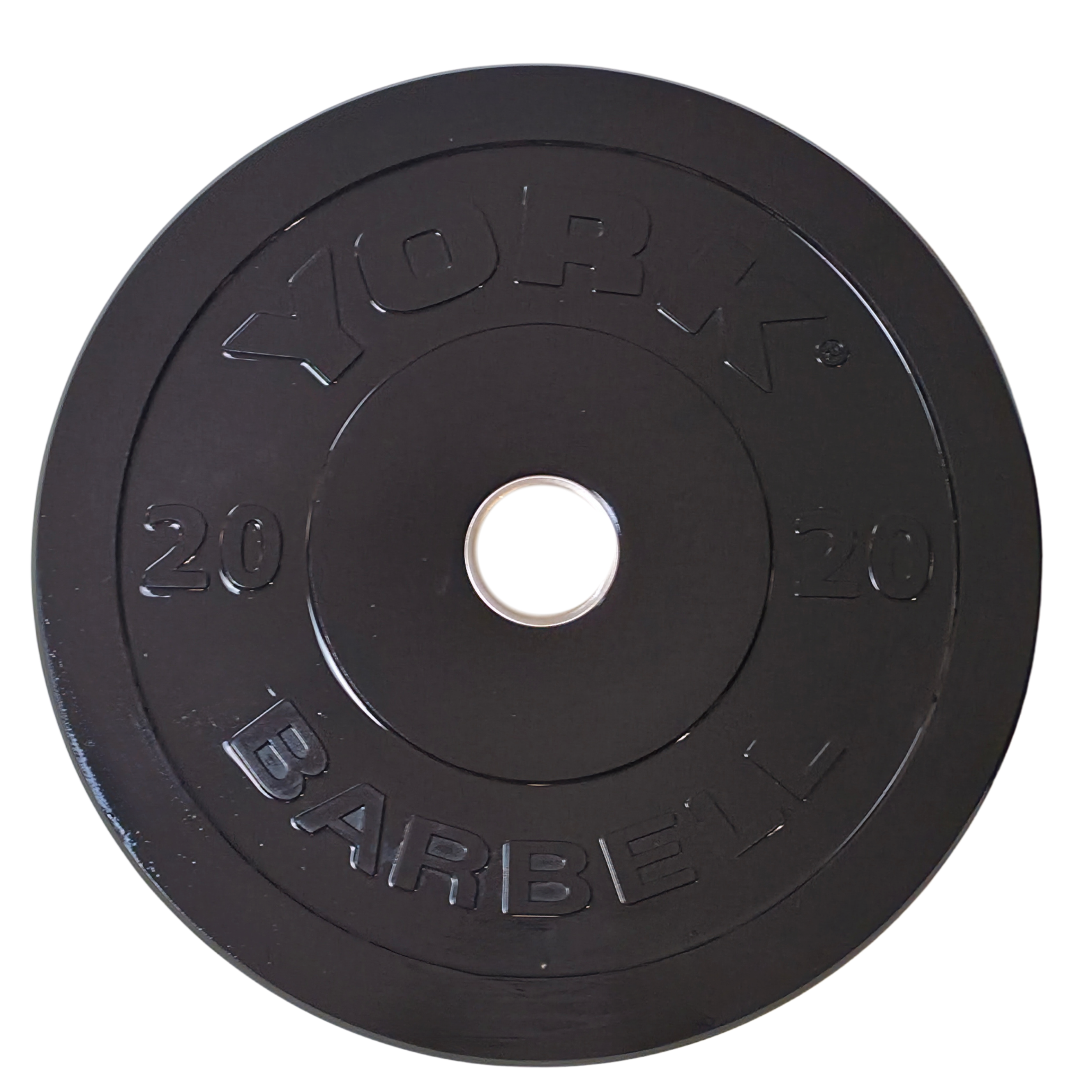 York Barbell Olympic Solid Rubber Bumper Plates - Singles