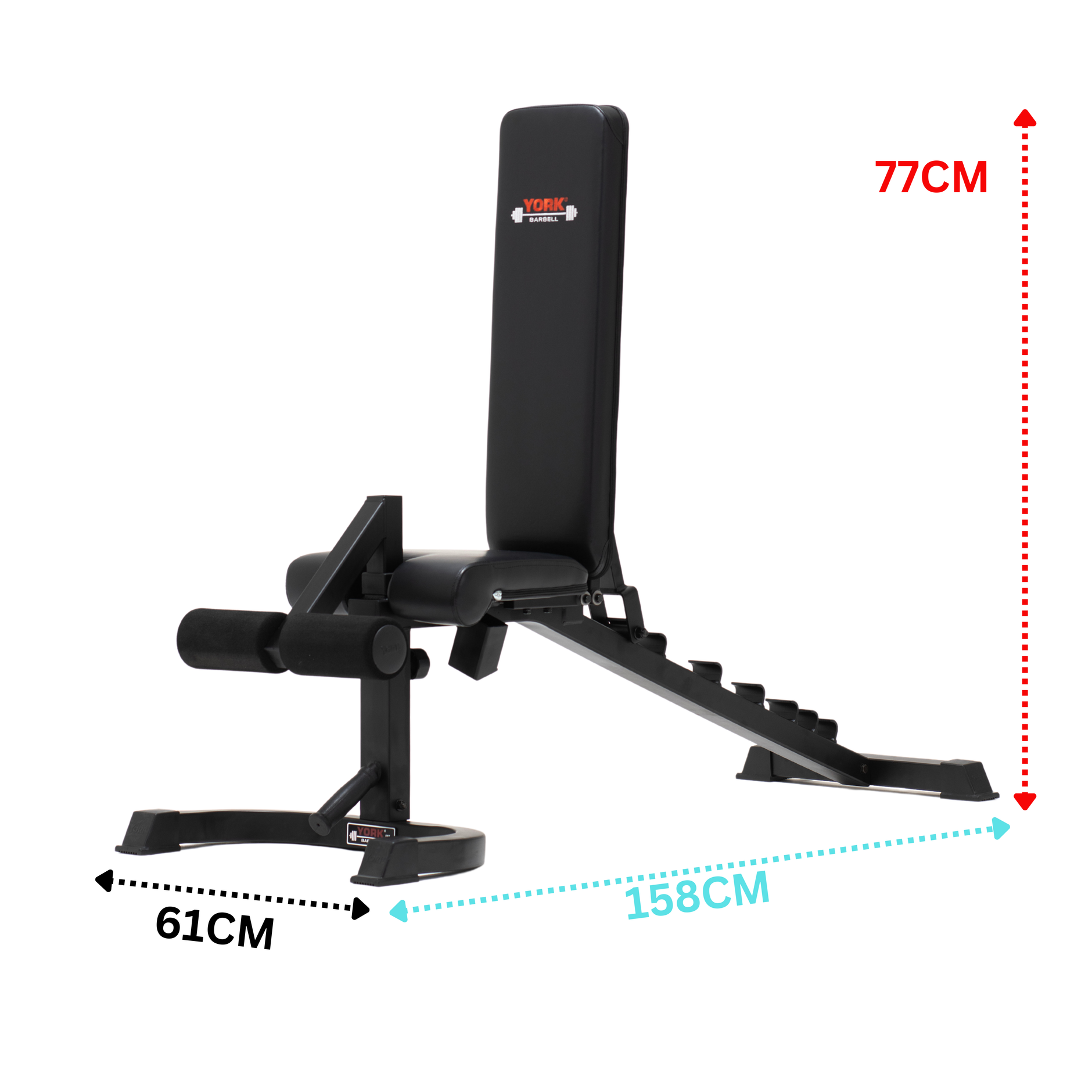 York Barbell C19UB Utility Dumbbell Bench Bundle with Leg Developer