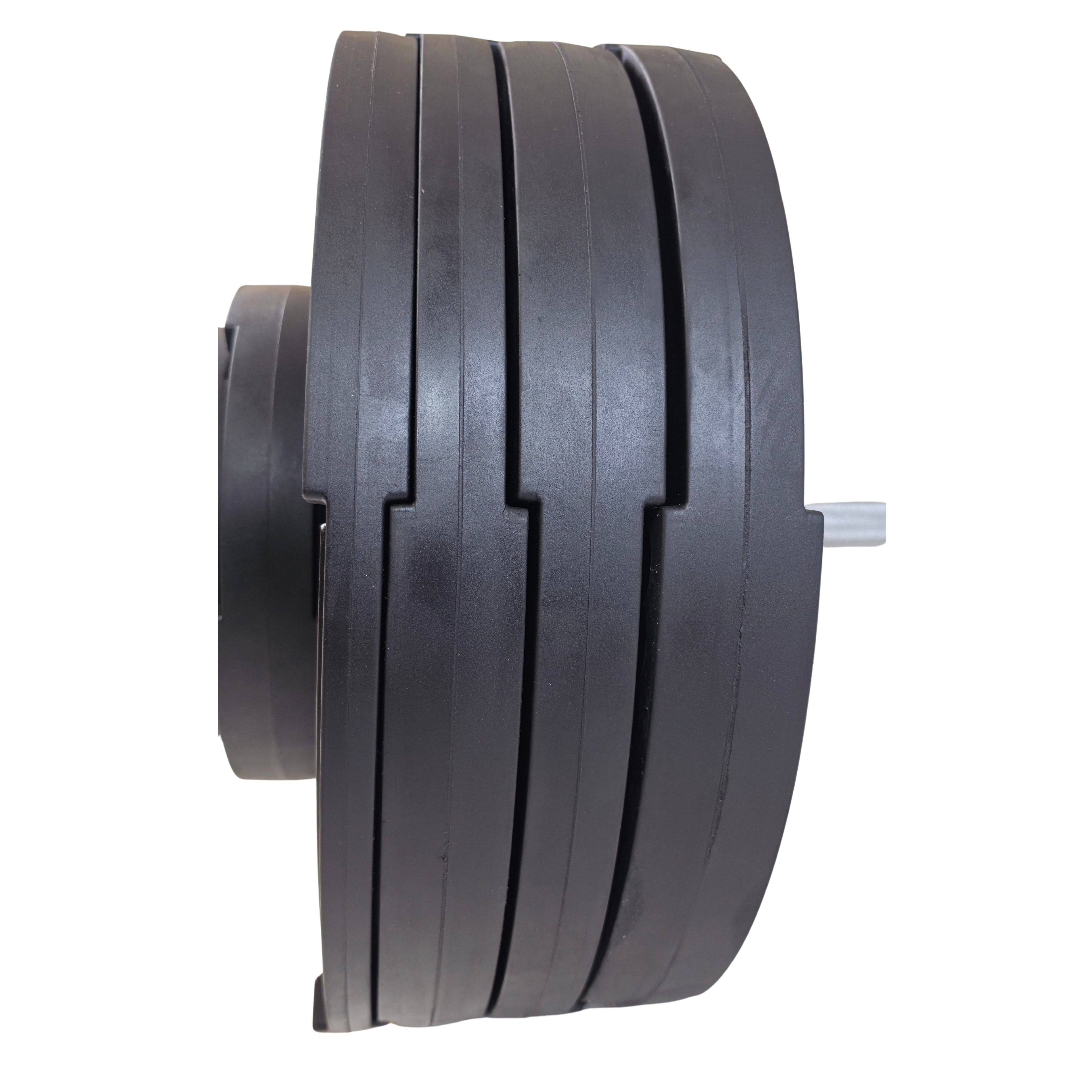 York Barbell G2 Rubber Olympic Weight Plates - Singles - Matte Black