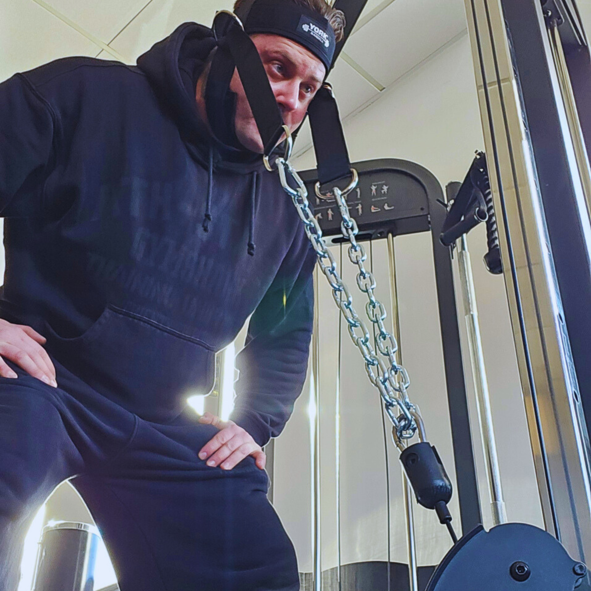 York Barbell Head Harness with Chain