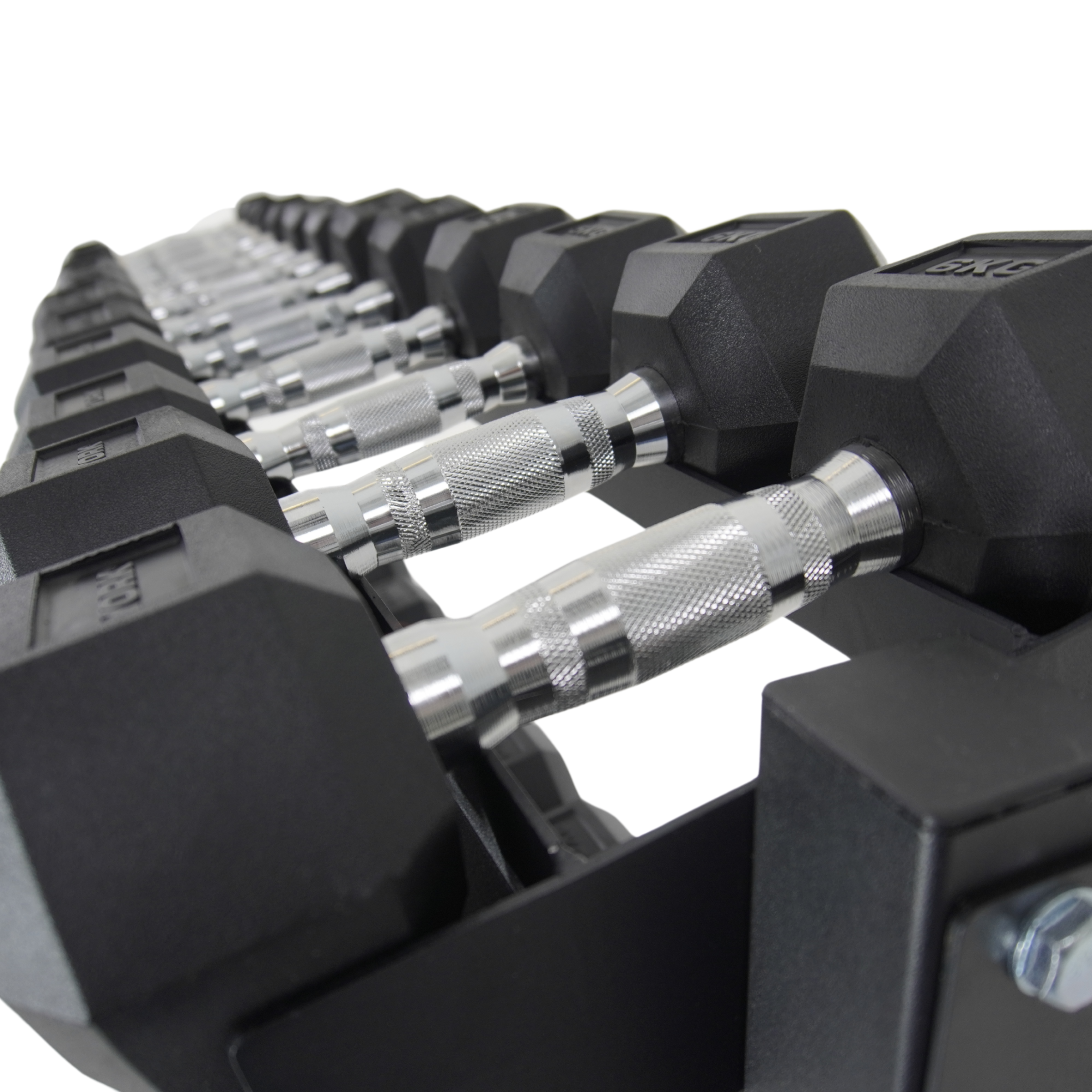 York Barbell 110kg Pro Hex Dumbbell Rack Set Bundle