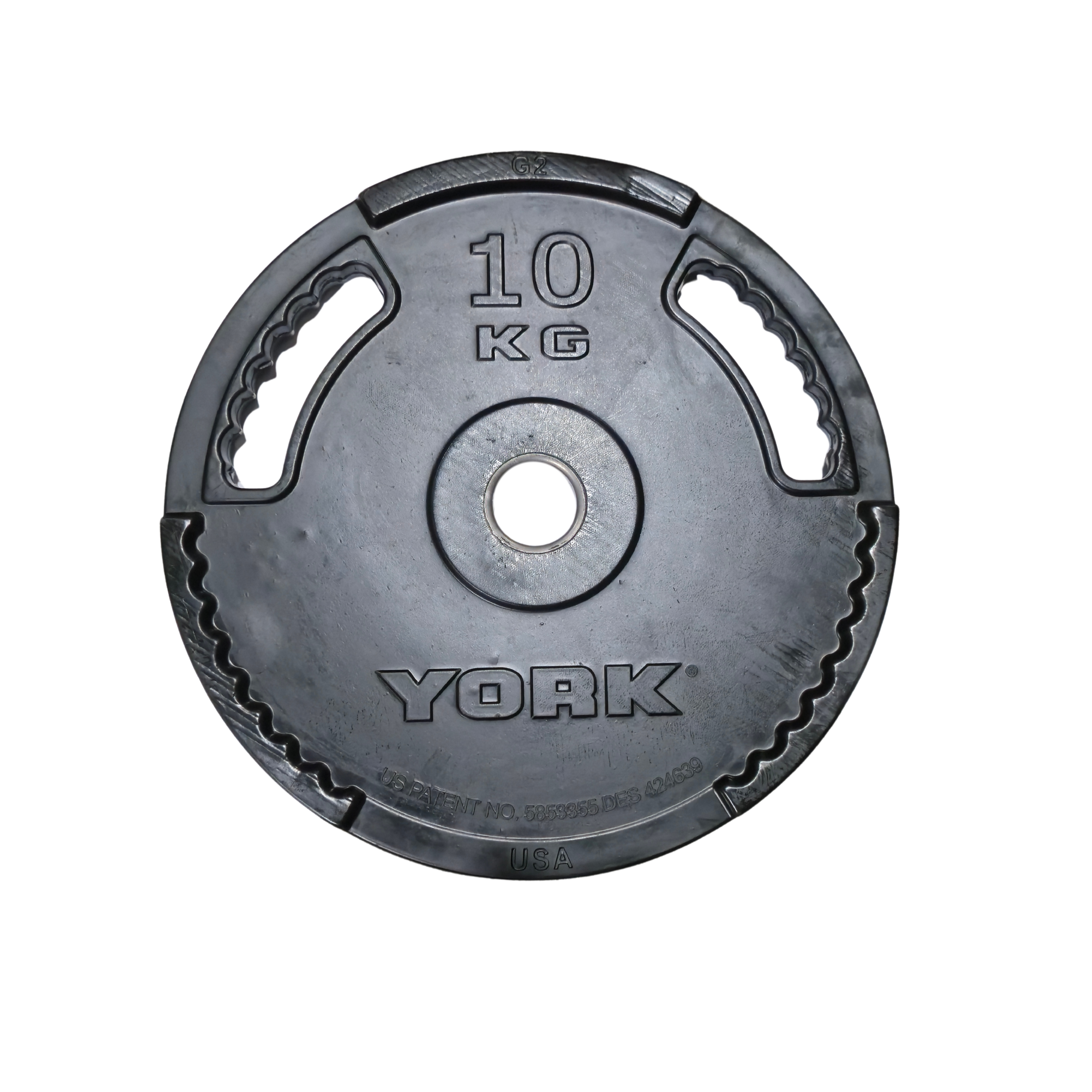 York Barbell G2 Rubber Olympic Weight Plates - Singles