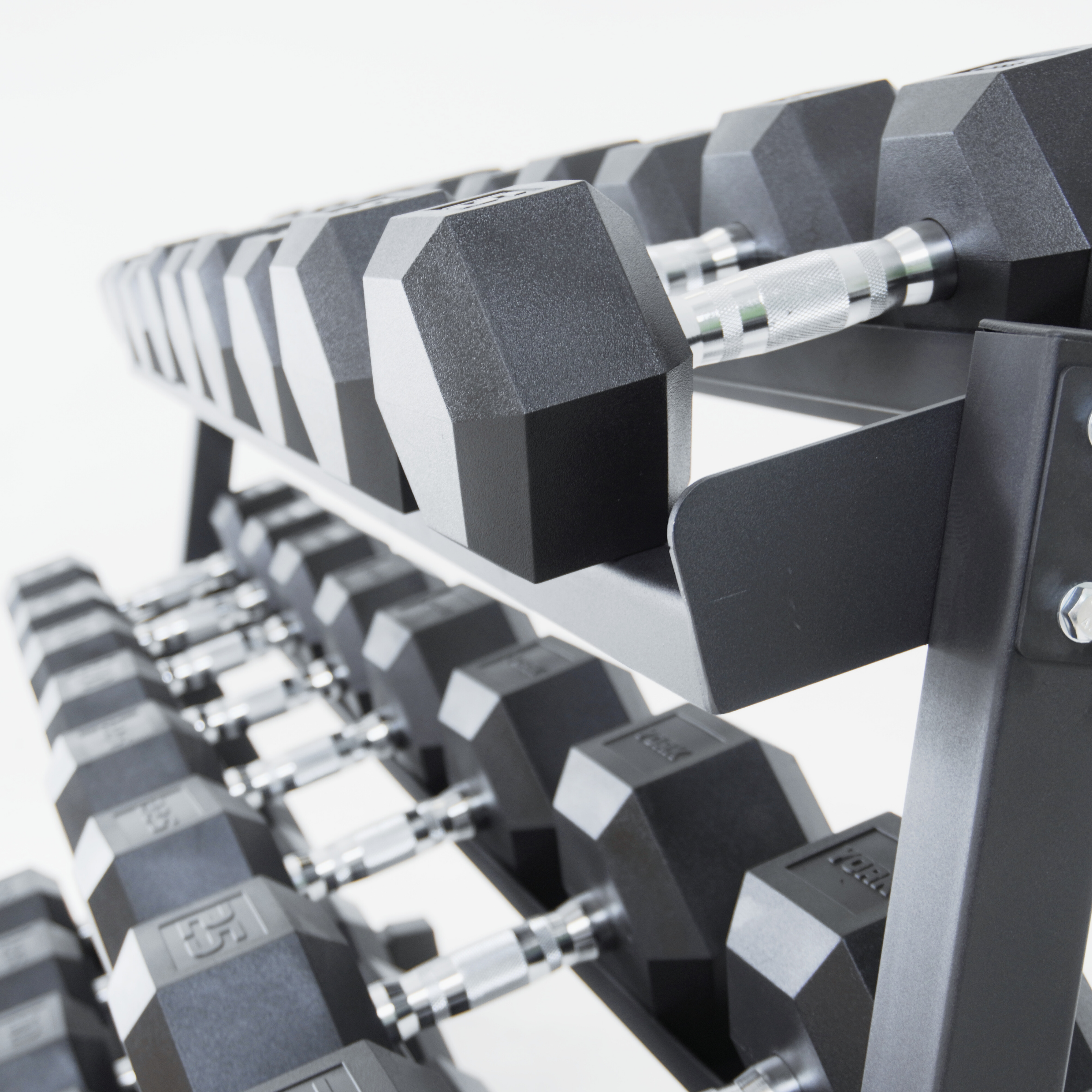 York Barbell 540KG  PRO Hex Dumbbell & Rack Bundle Set