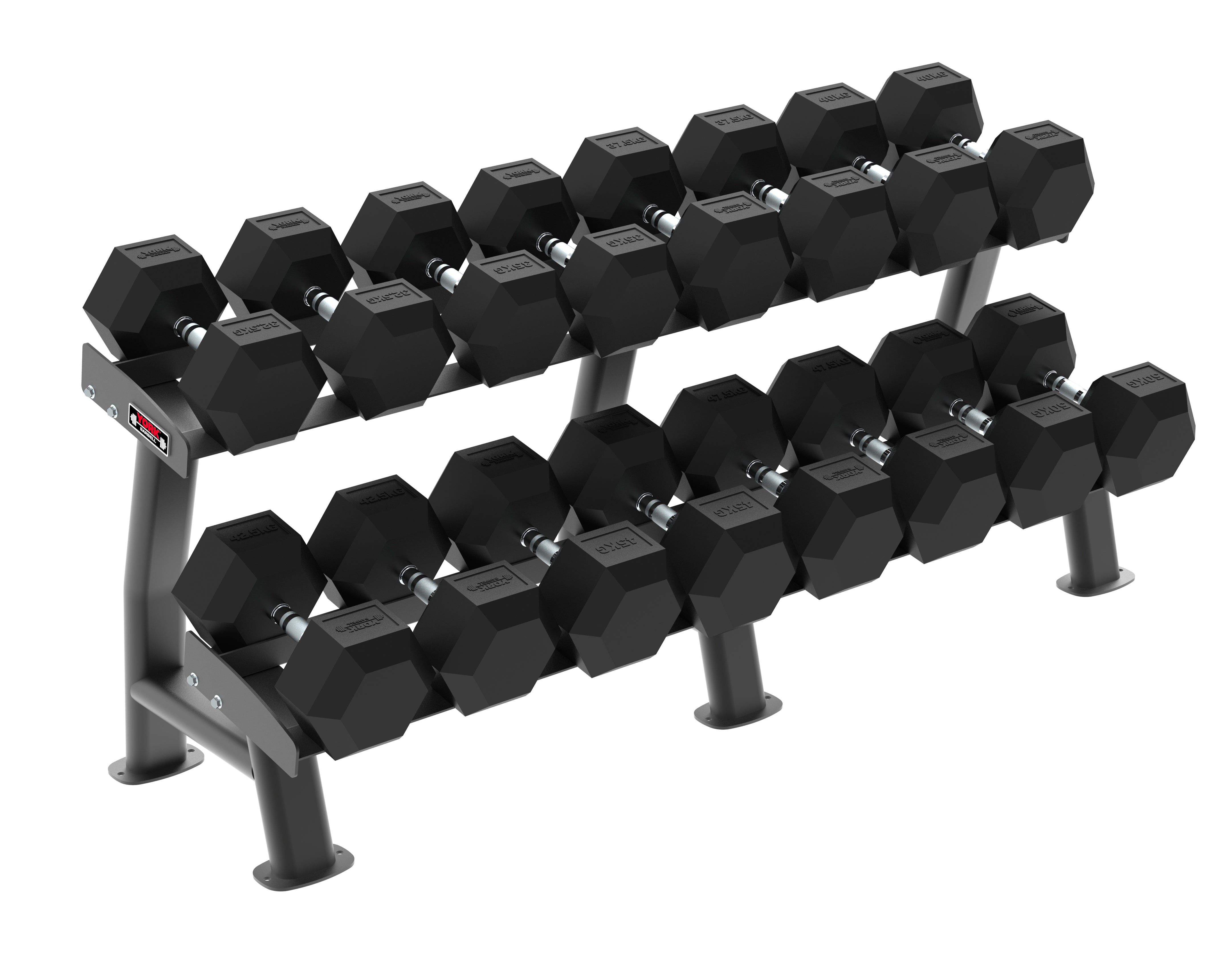 York Barbell Pro-Dumbbell Storage Racks ( 2-tier / 3 tier )