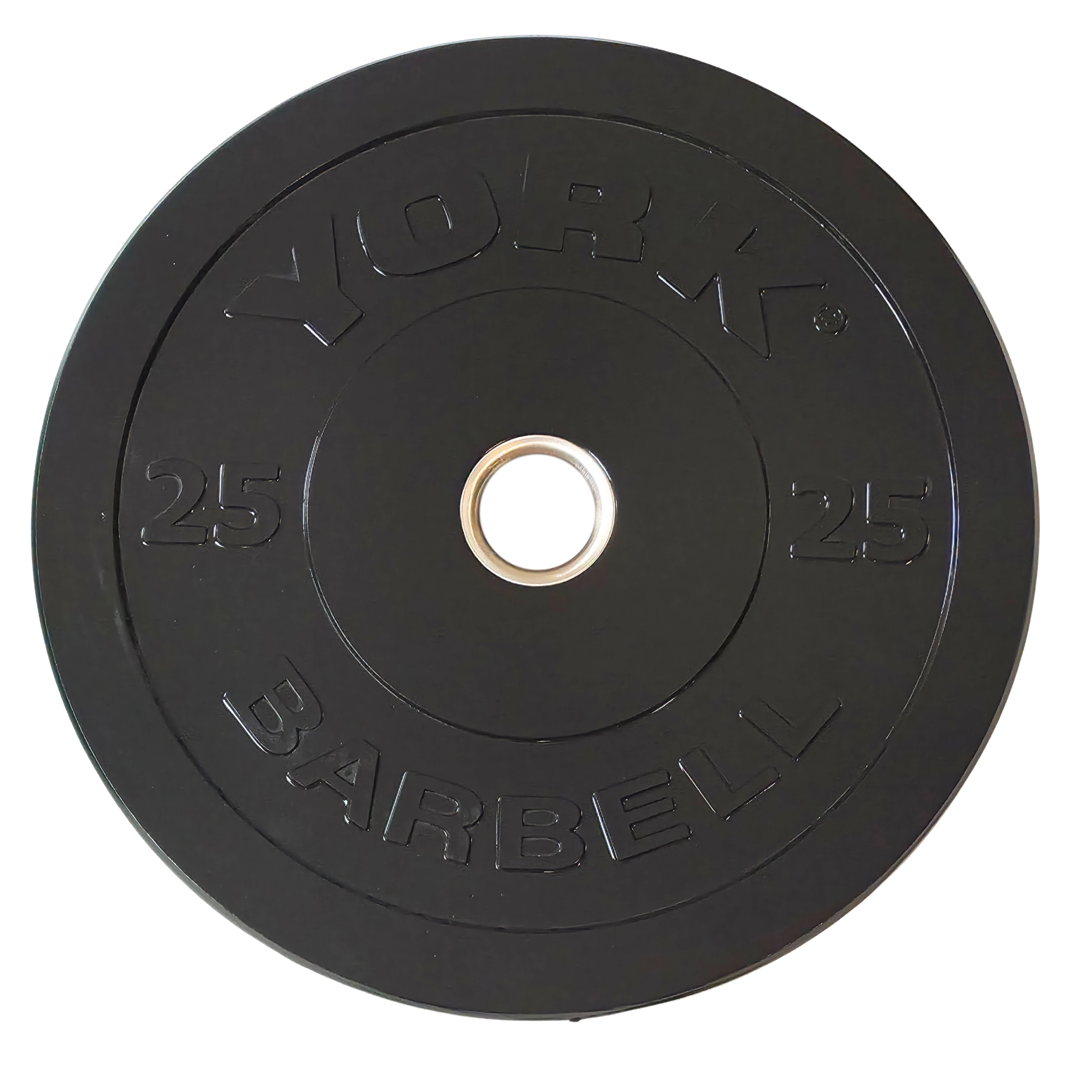 York Barbell Olympic Solid Rubber Bumper Plates - Singles
