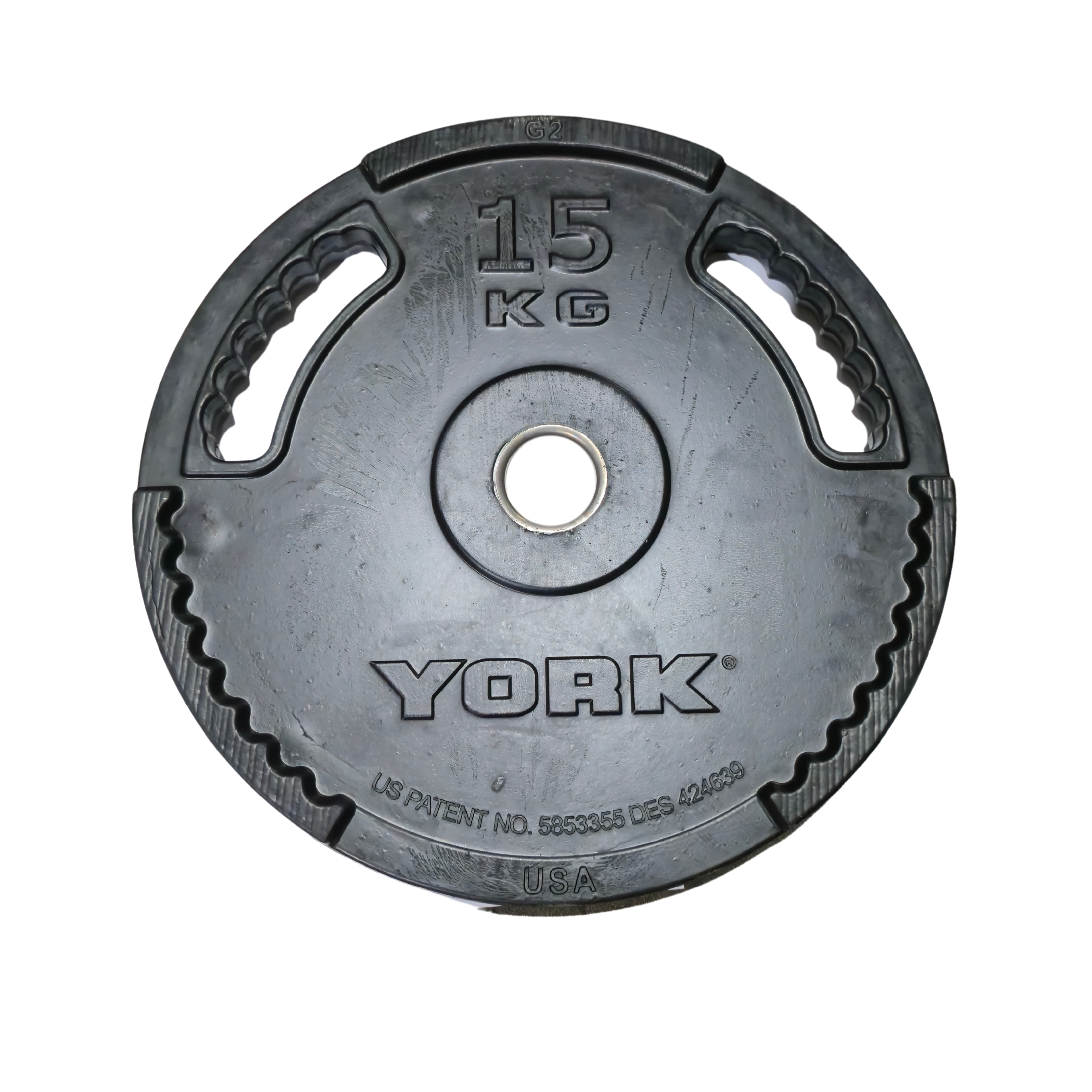 York Barbell G2 Rubber Olympic Weight Plates - Singles