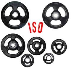 York Barbell ISO-Grip Rubber Olympic Weight Plates