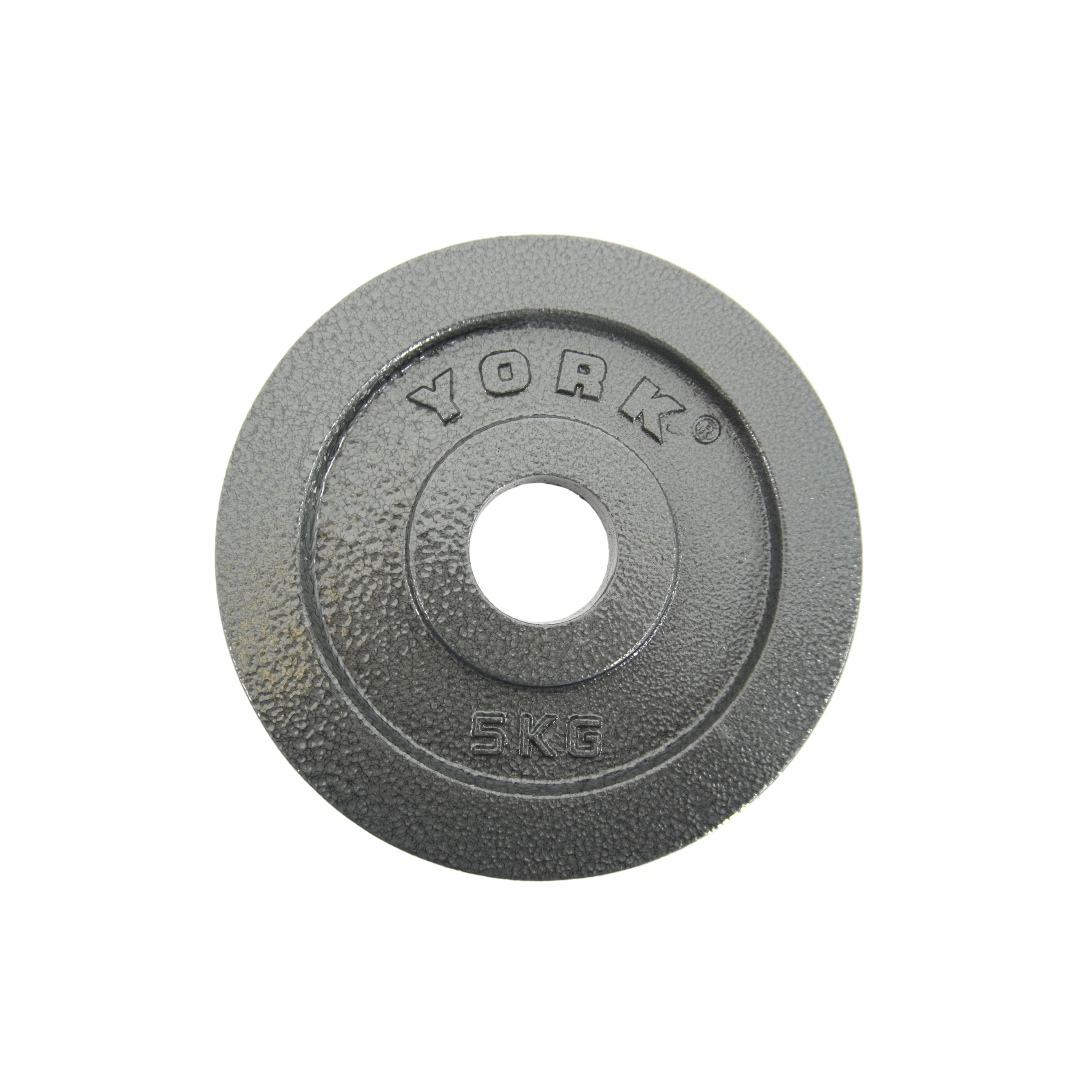 York Barbell Olympic 2" Hammertone Cast Iron Weight Plates