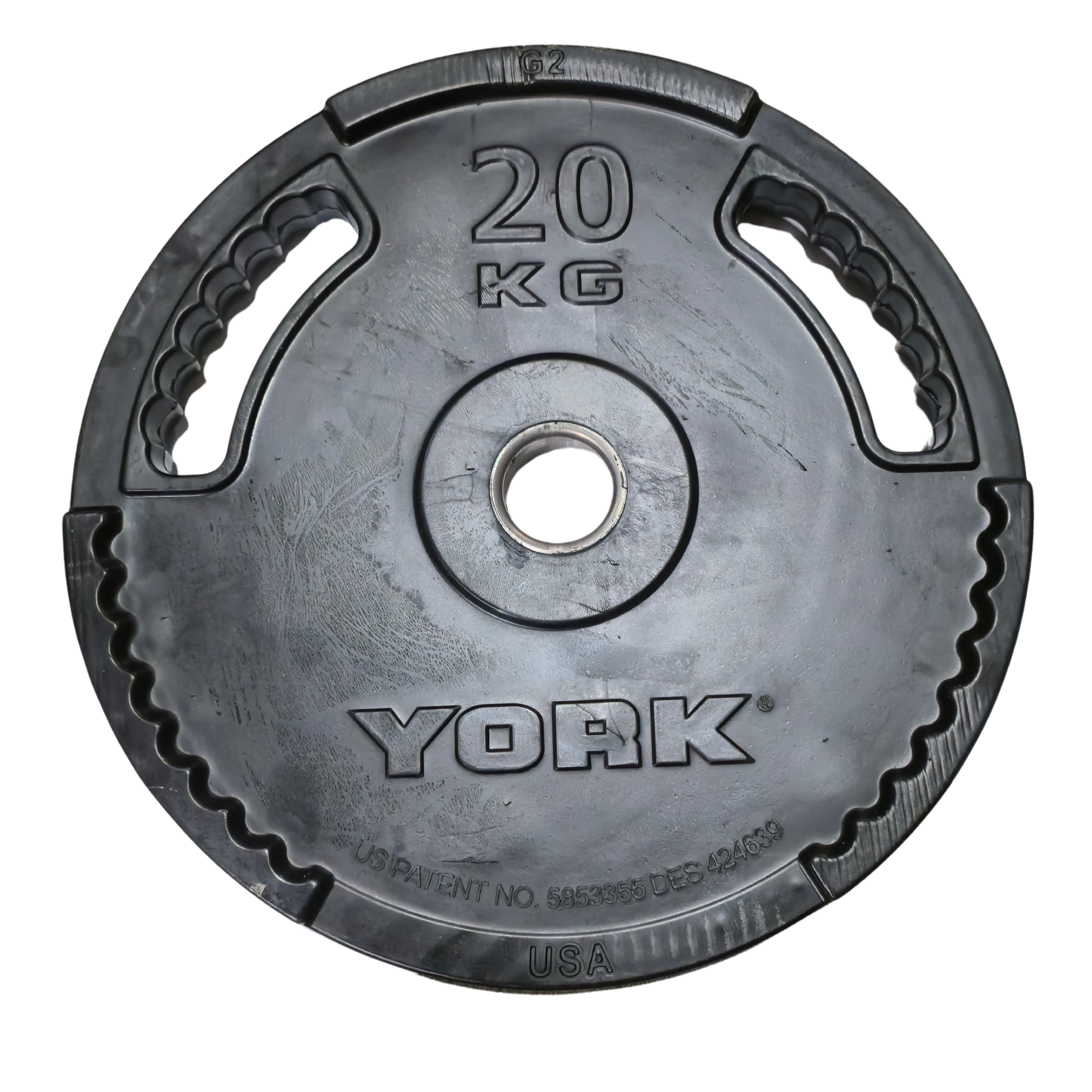 York Barbell G2 Rubber Olympic Weight Plates - Singles