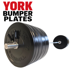 York Barbell Olympic Solid Rubber Bumper Plates - Singles