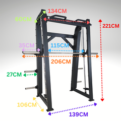 York Barbell C32SM Counter Balance Smith Machine with Weight Plate Storage