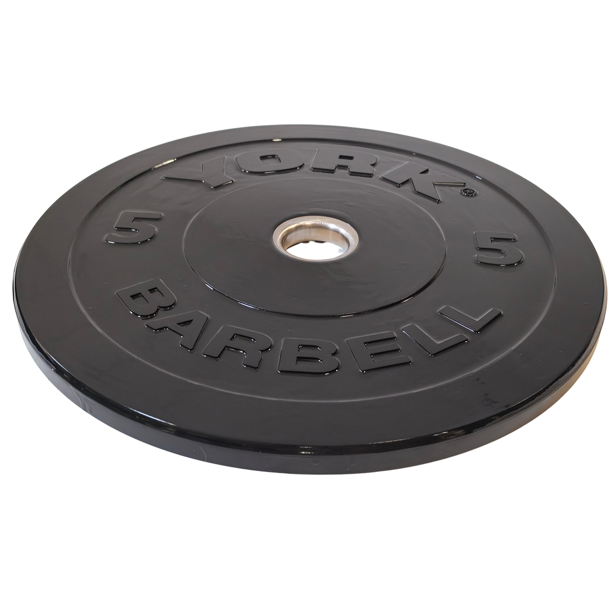 York Barbell Olympic Solid Rubber Bumper Plates - Singles