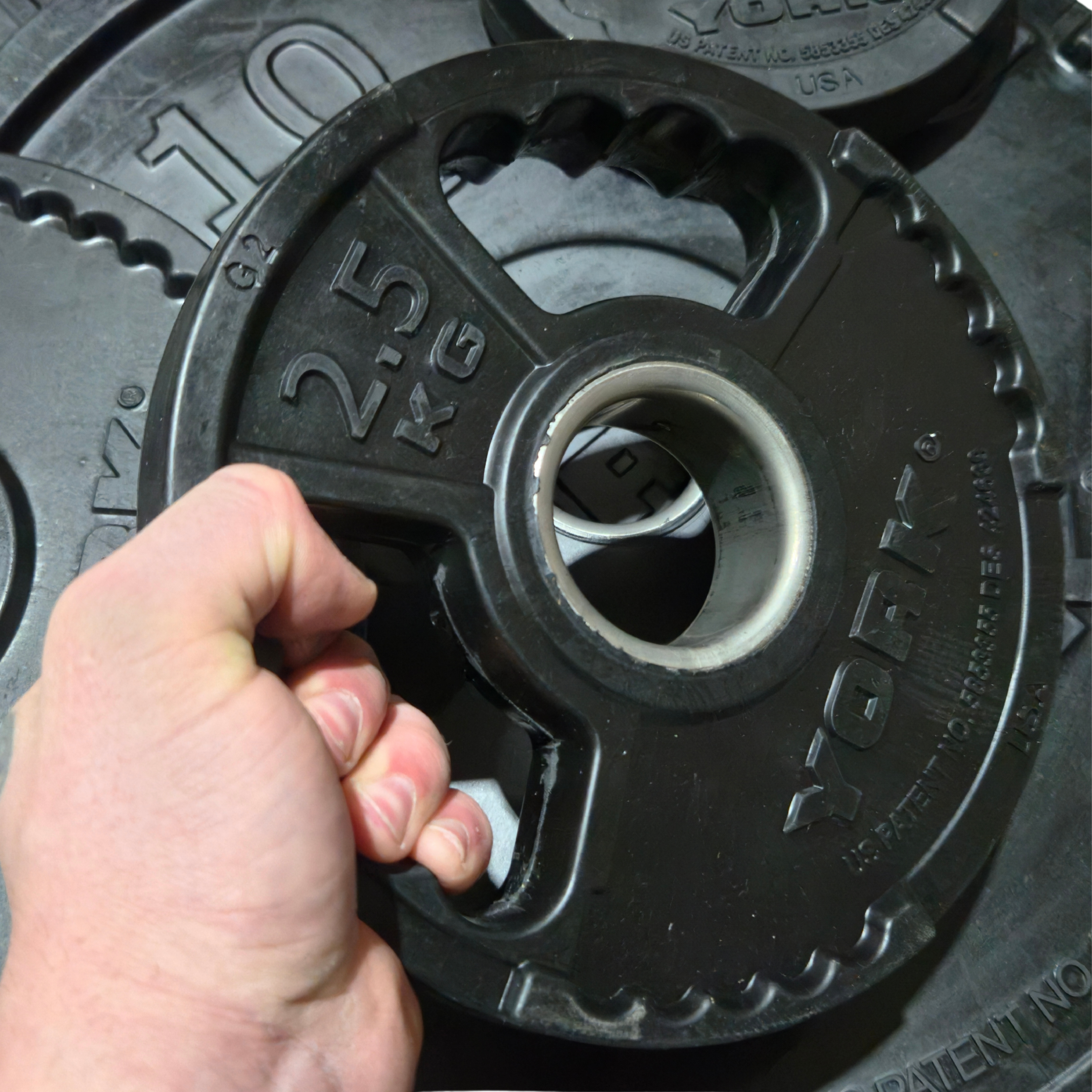 York Barbell G2 Rubber Olympic Weight Plates - Singles