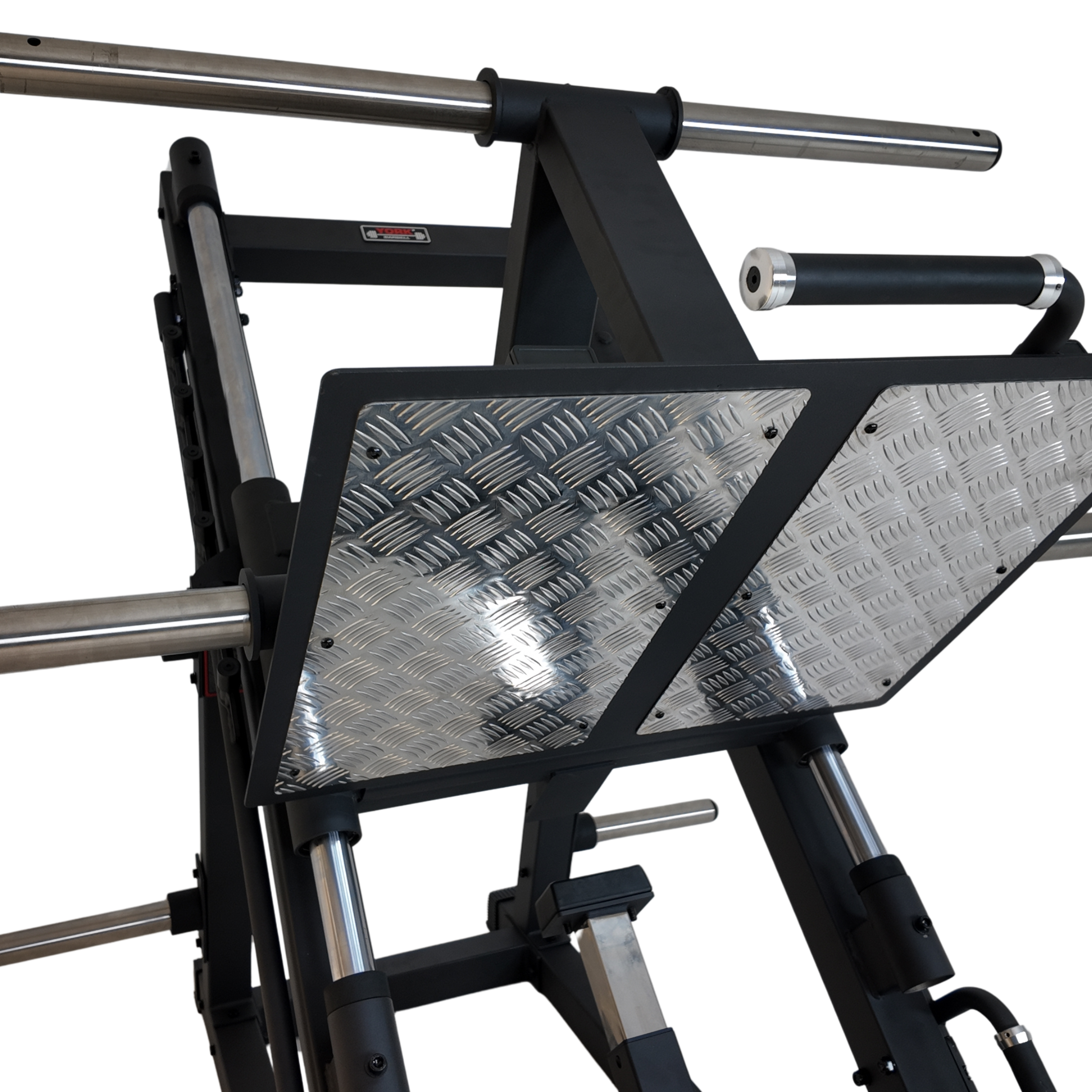 YORK BARBELL C32LP 45DEGREE LEG PRESS WITH WEIGHT PLATE STORAGE