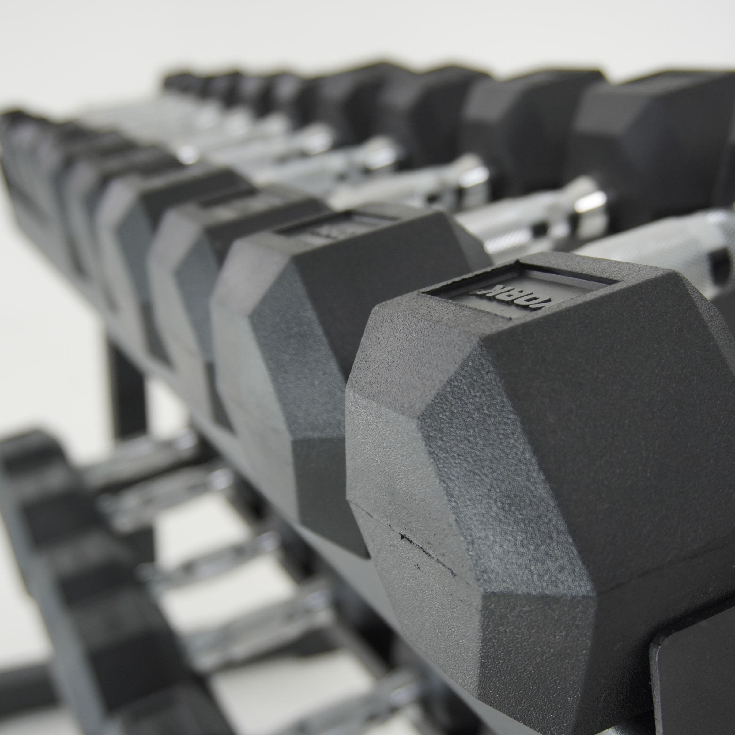 York Barbell 110kg Pro Hex Dumbbell Rack Set Bundle