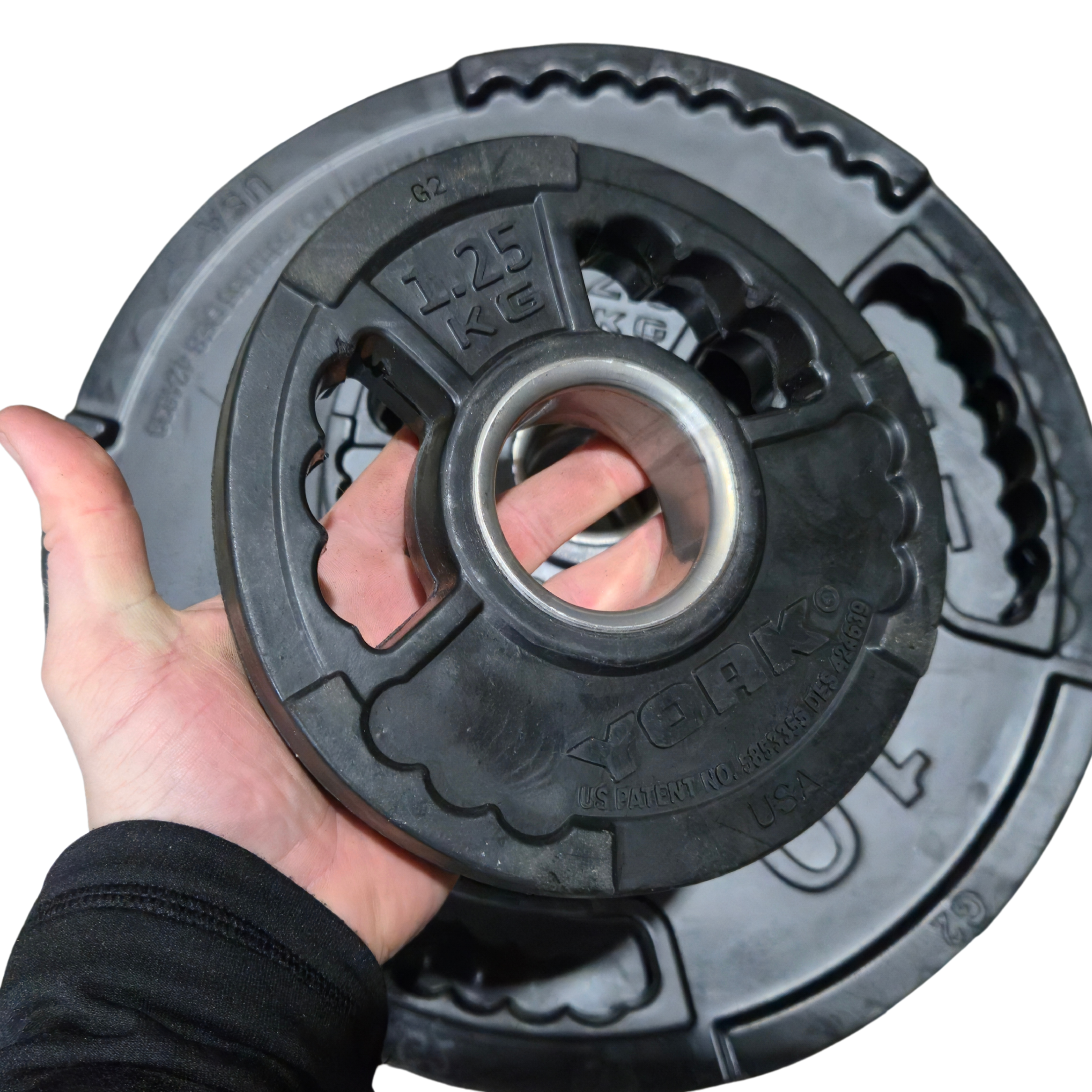 York Barbell G2 Rubber Olympic Weight Plates - Singles