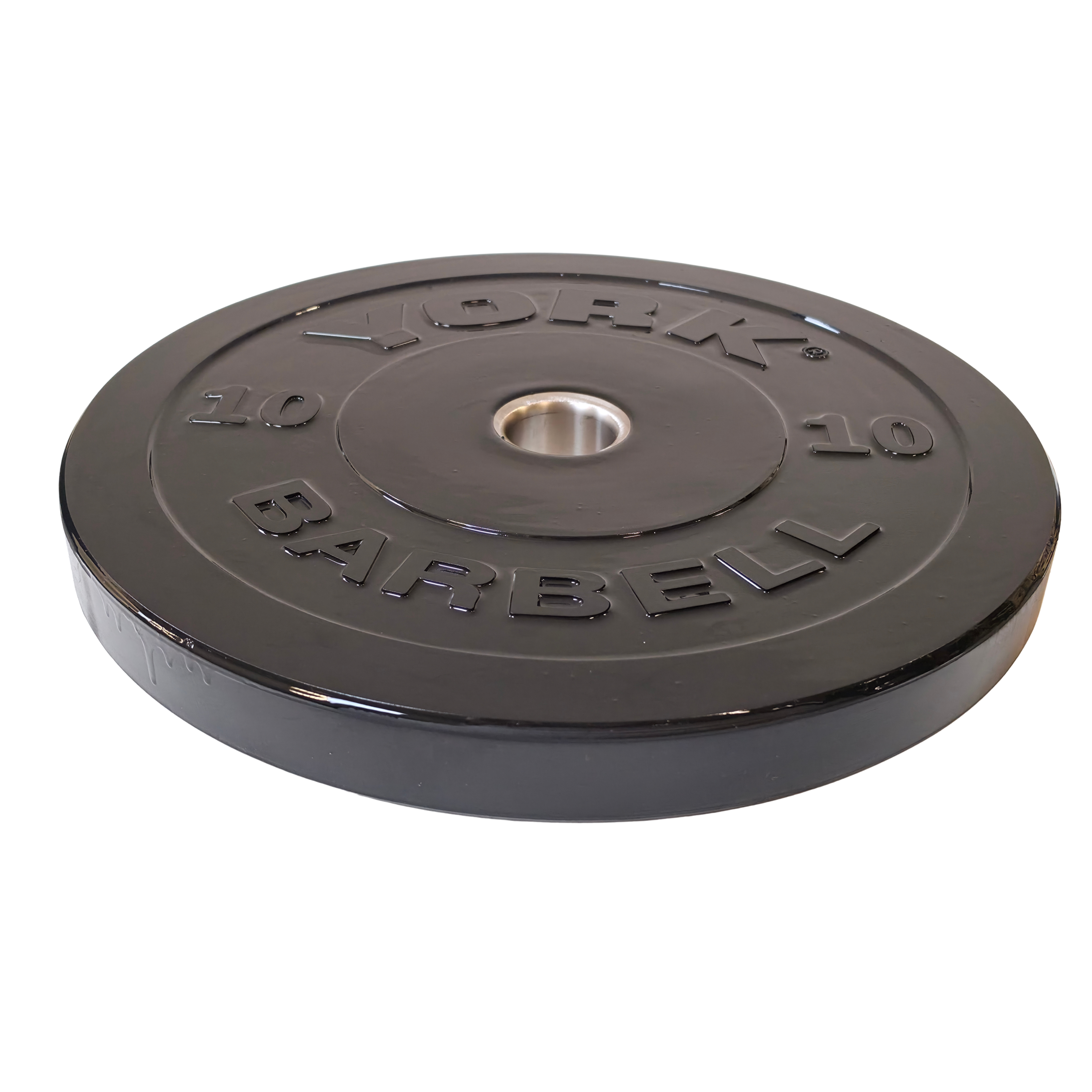 York Barbell Olympic Solid Rubber Bumper Plates - Singles
