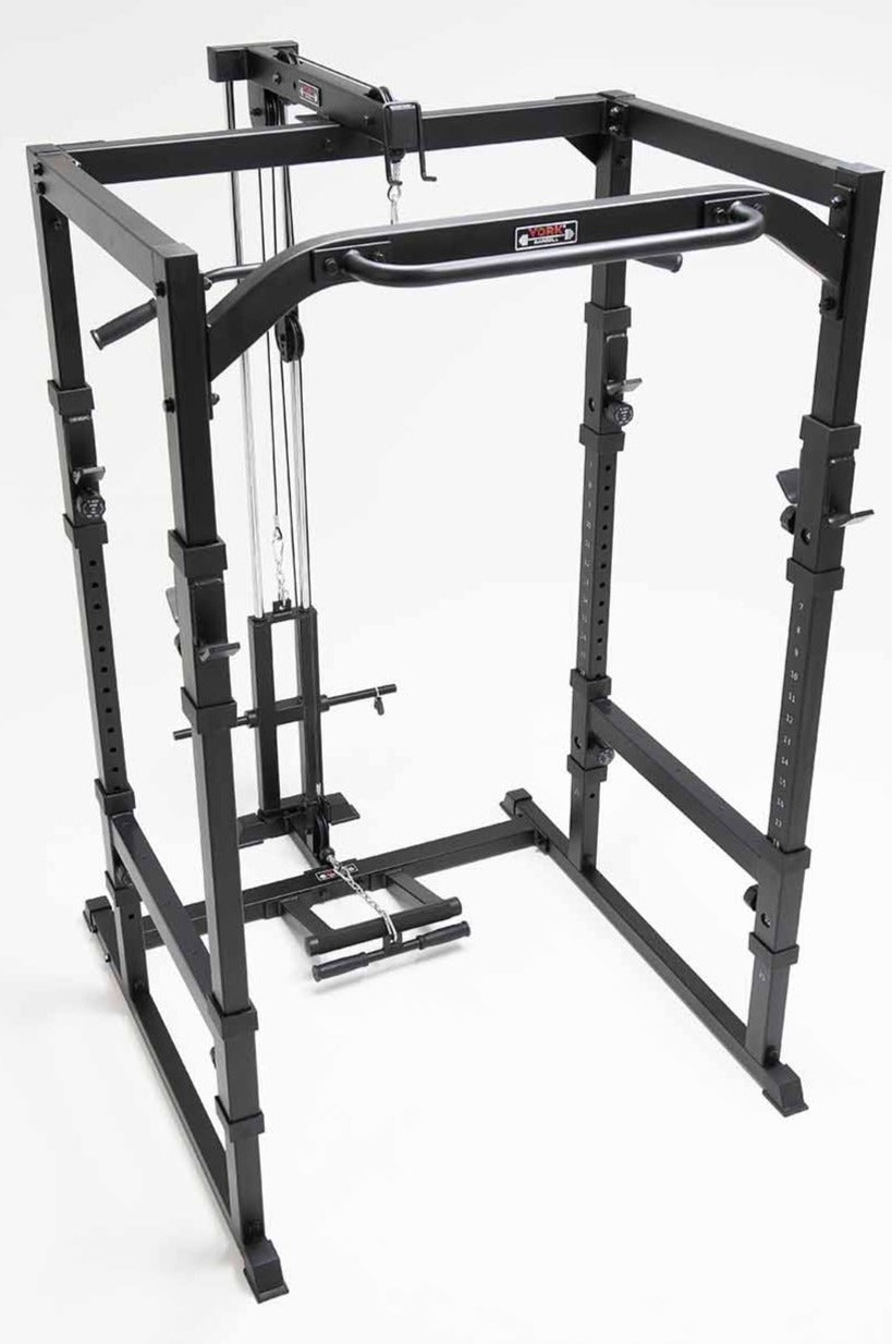 York barbell basic training cage with barbell system sale