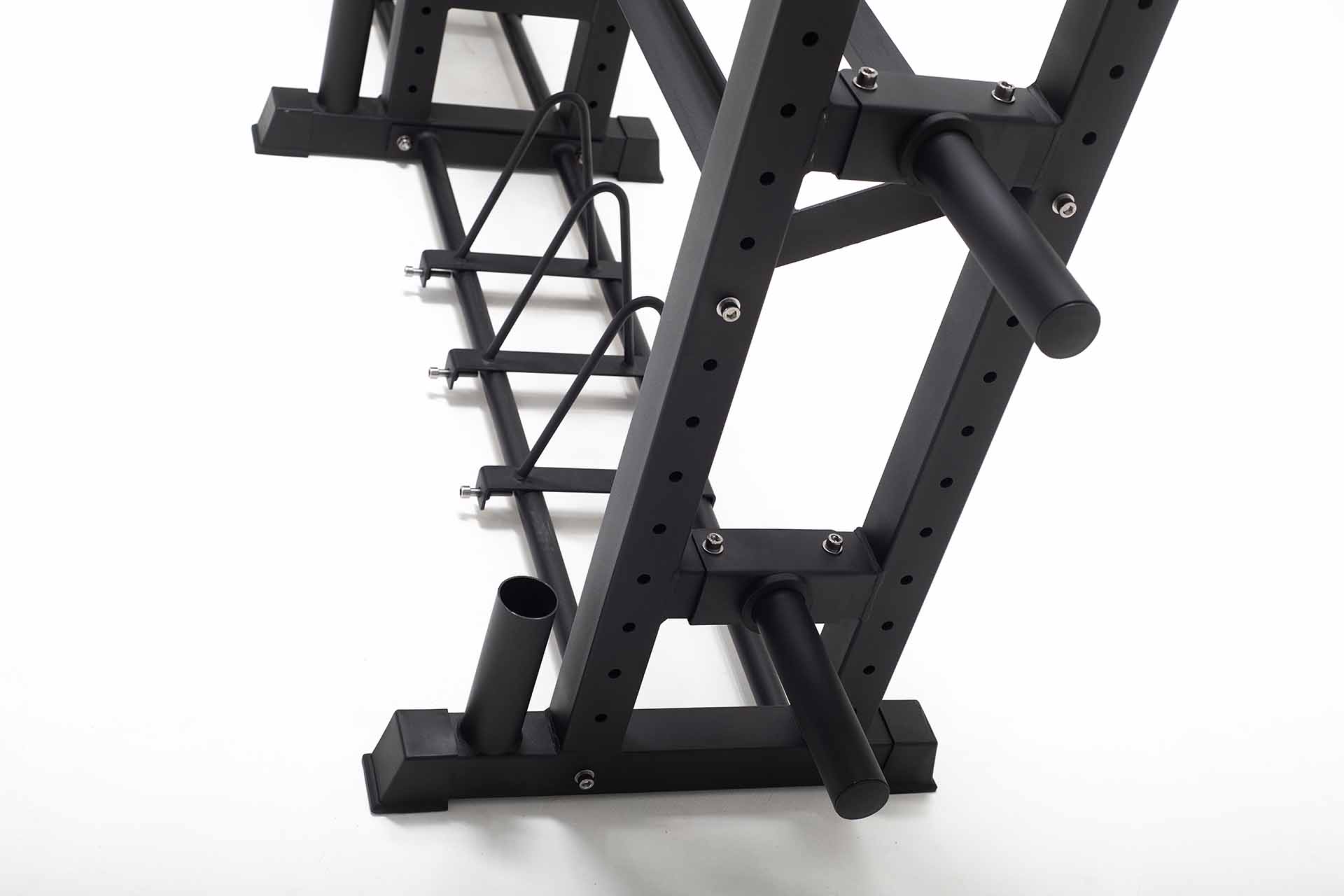 York Barbell 4-Tier Functional Weights & Bar Storage  - Black