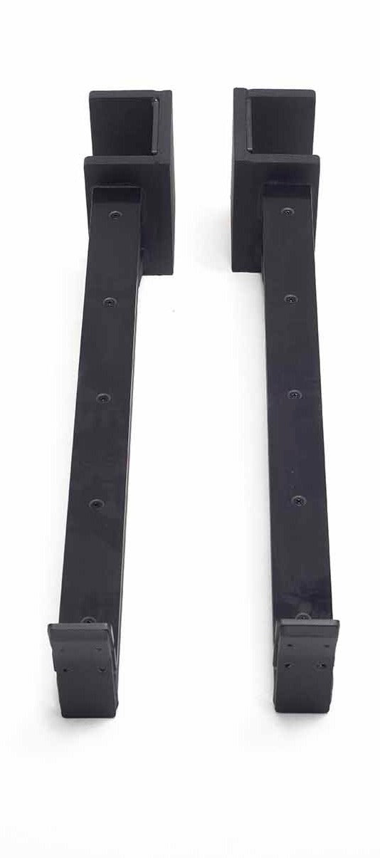 York Barbell C32SA Olympic Half Rack Safety Spot Arm Attachment (Pair) - Fixes On The Posts Allowing Safer Lifting