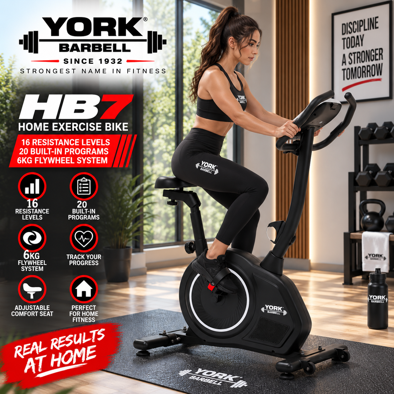 York Barbell HB7 Home Exercise Bike