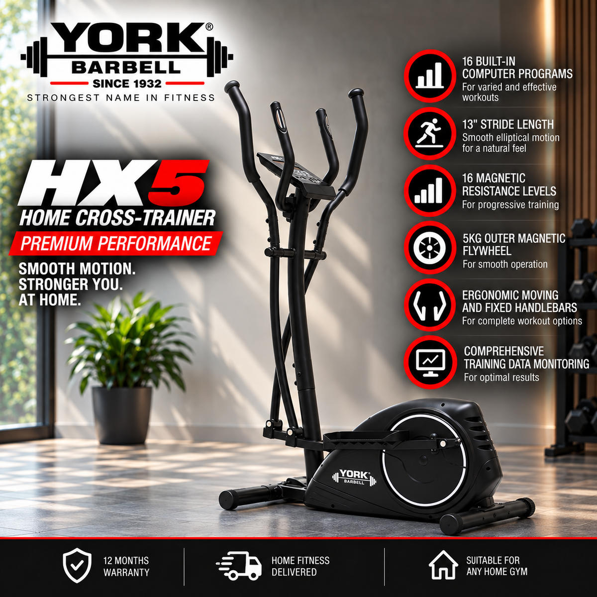 York Barbell HX5 Home Cross-Trainer