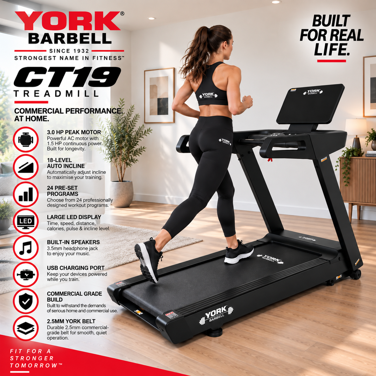 York Barbell CT19 Treadmill
