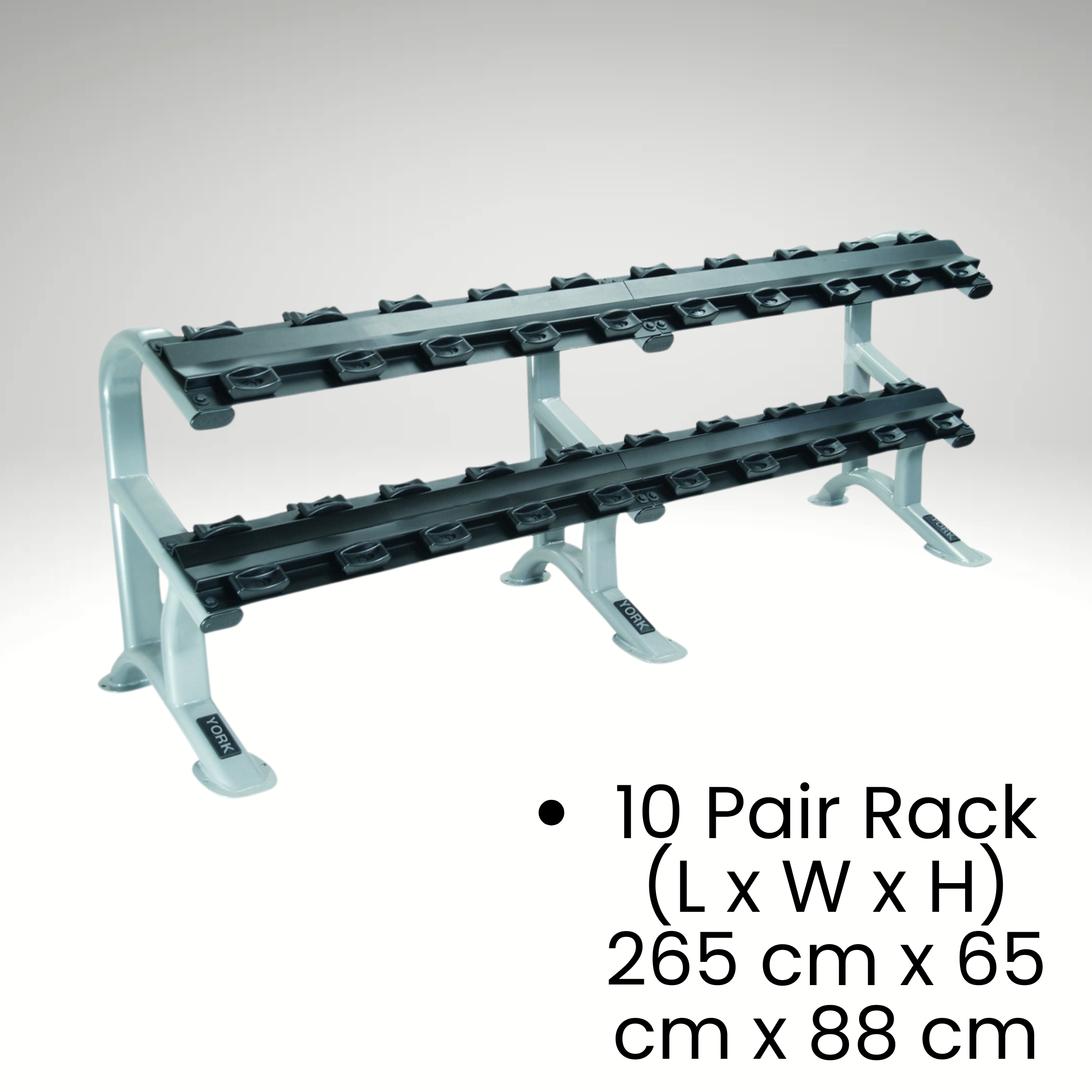 York Barbell 410kg Pro-Style Dumbbells & Rack Set