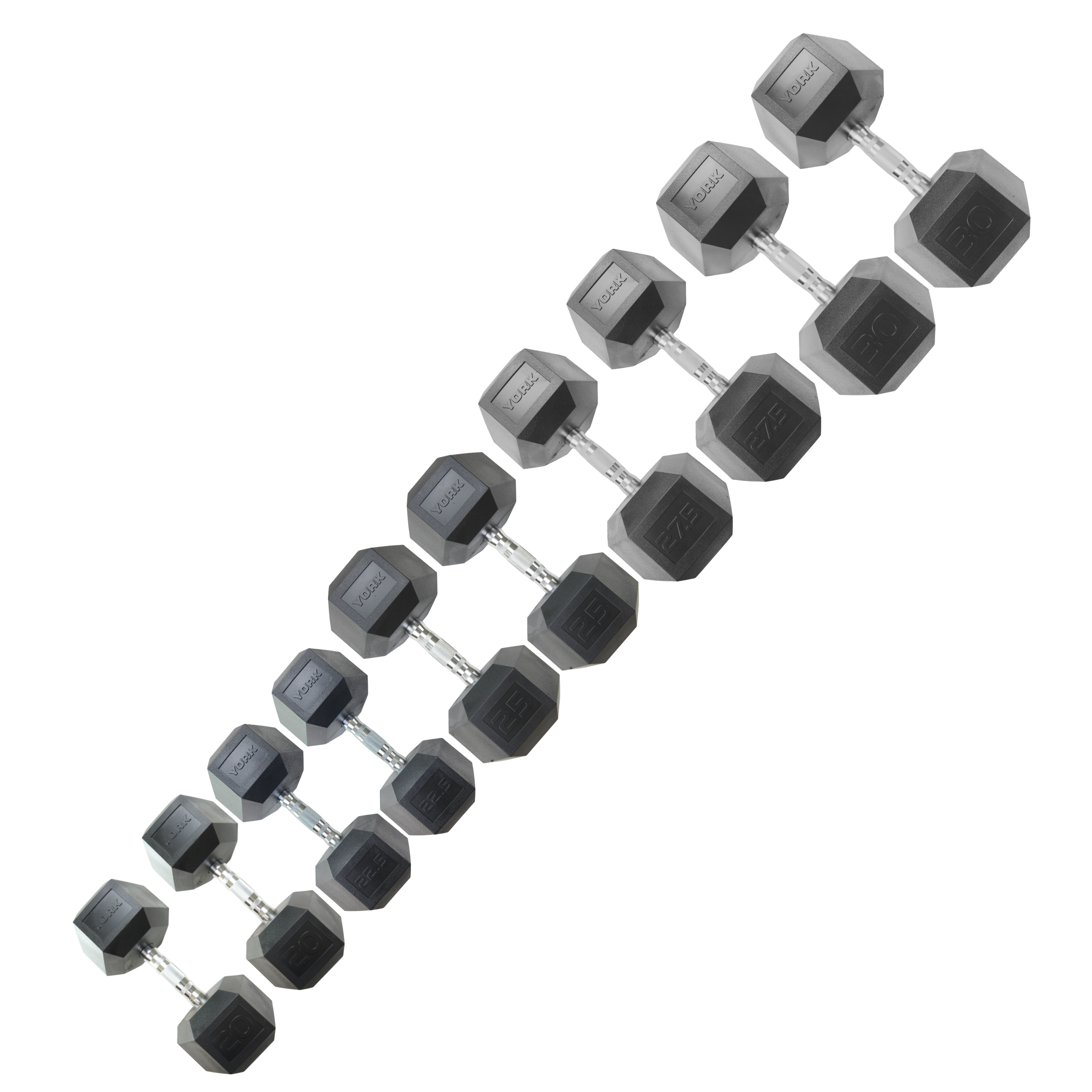 York Barbell  PRO Hex Dumbbells Beast Bundle 250Kg set