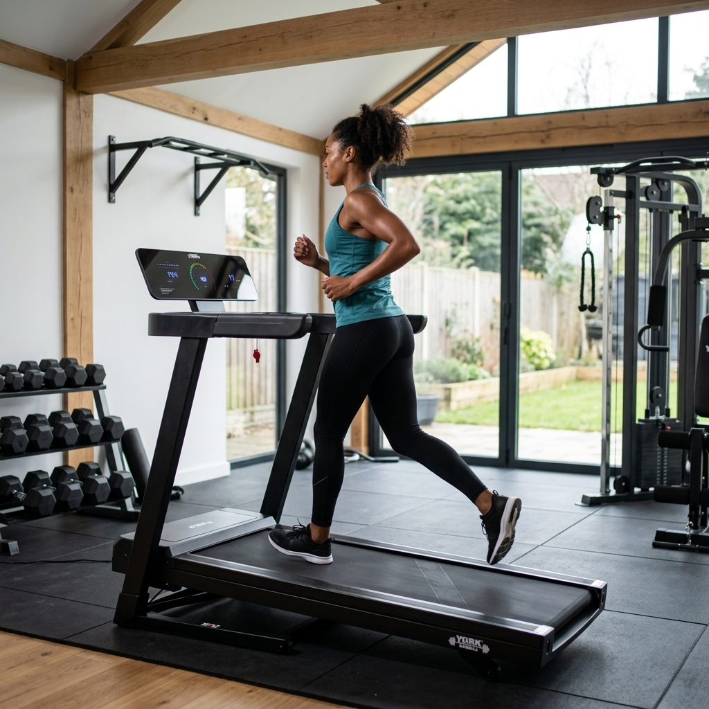 York Barbell HT5 Home Folding Treadmill
