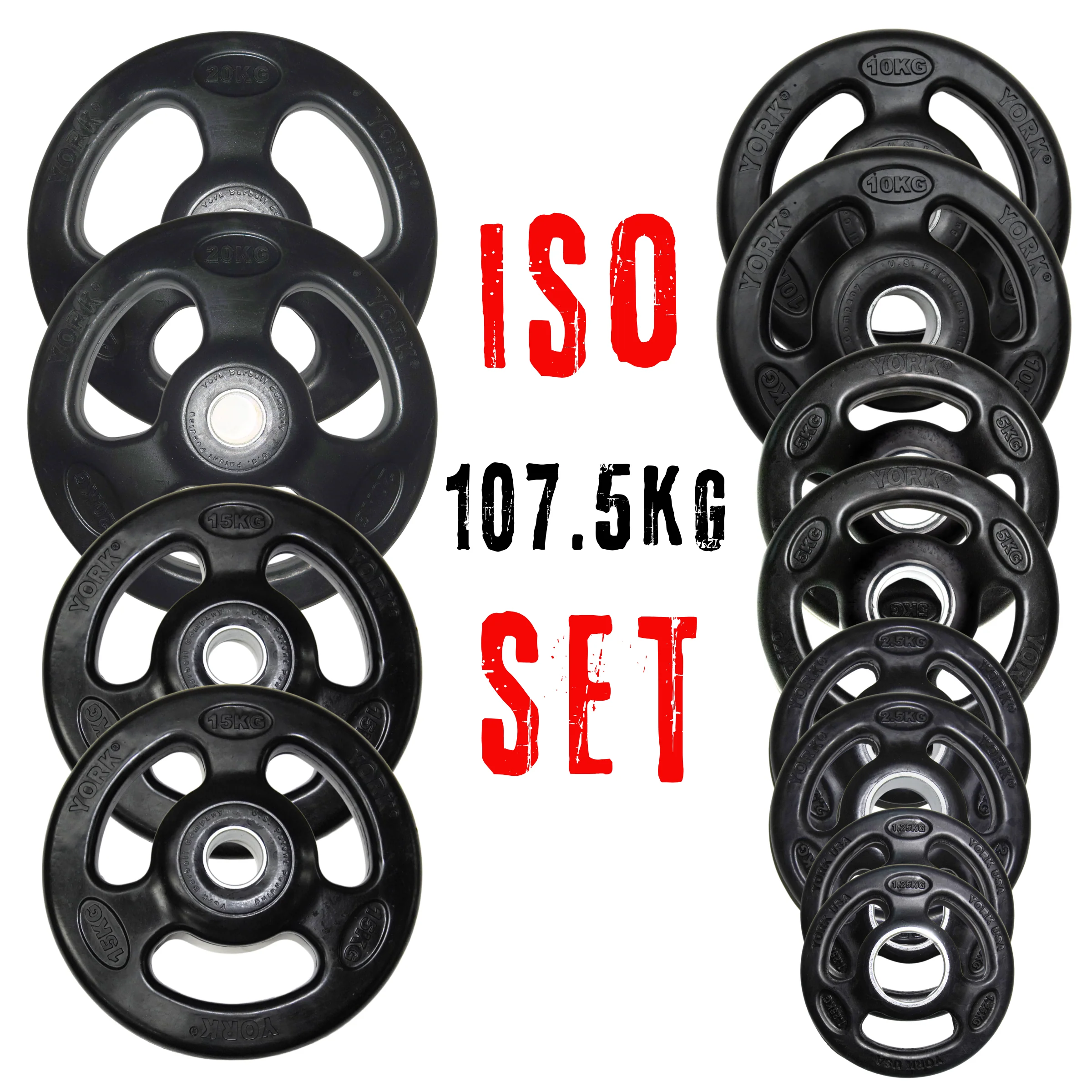 York Barbell Olympic Plate Tree Rack Bundle - Complete Package