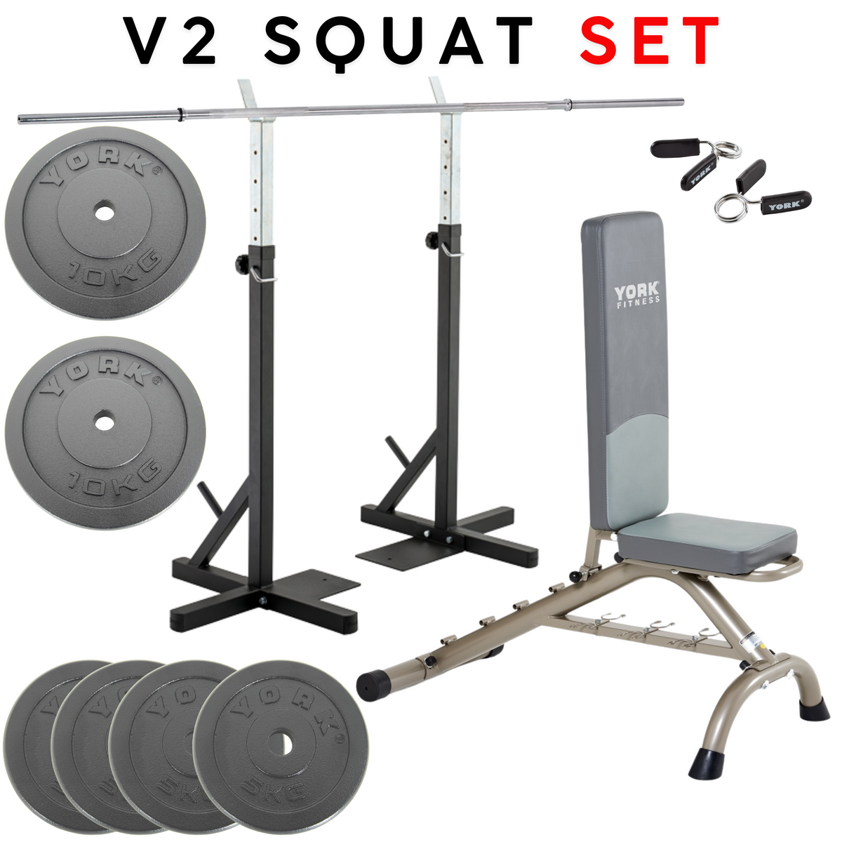 York Fitness Home V2 Squat Set