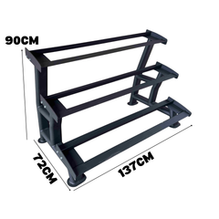 York Barbell PRO style round dumbbell + Rack Bundle 2.5kg – 25kg -Pairs