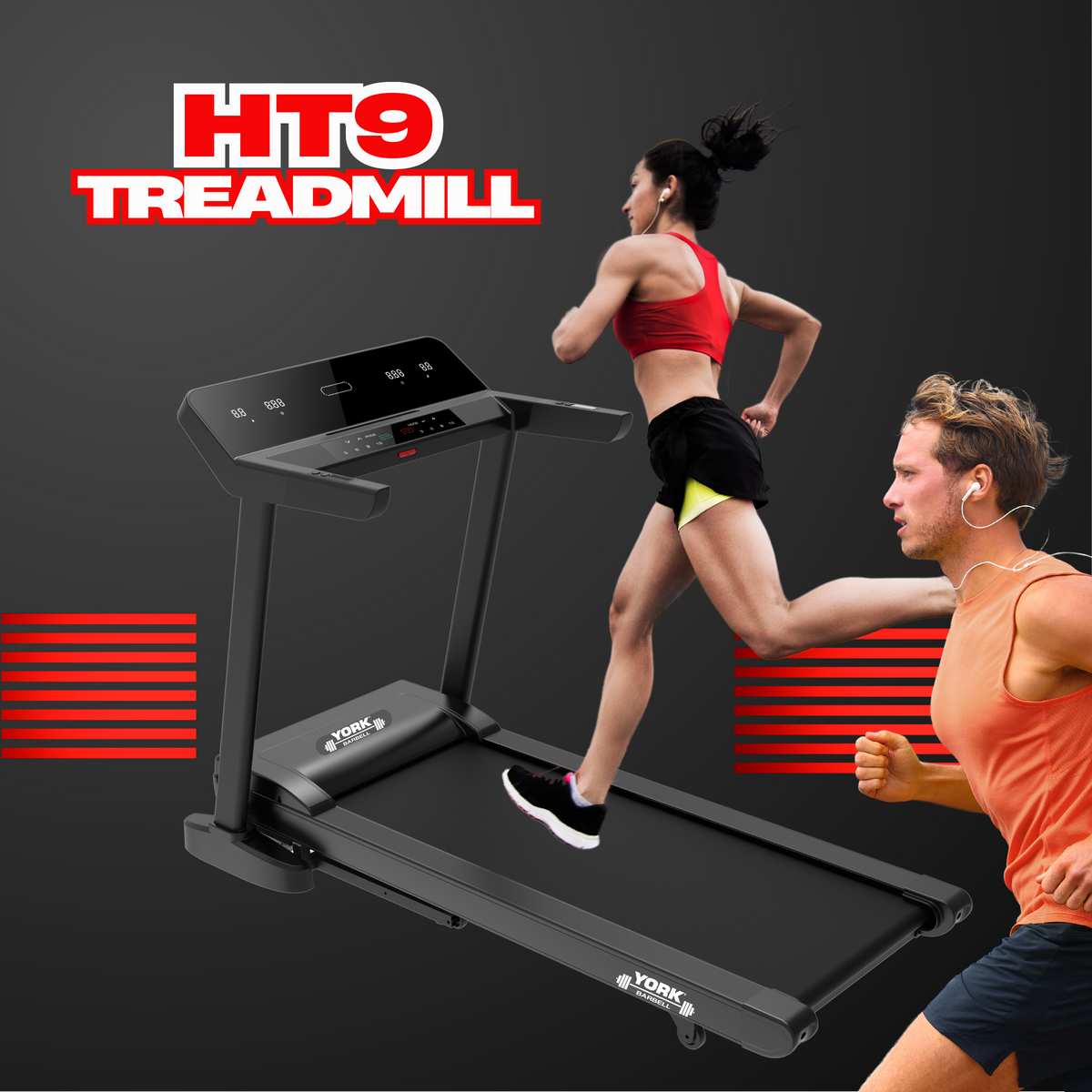 York Barbell HT9 Home Folding Treadmill - York Fitness