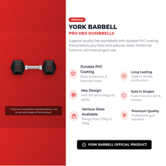 York Barbell Hex Dumbbells Bundle 60Kg set