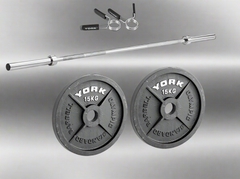 York Barbell 50 KG Olympic starter Barbell Set